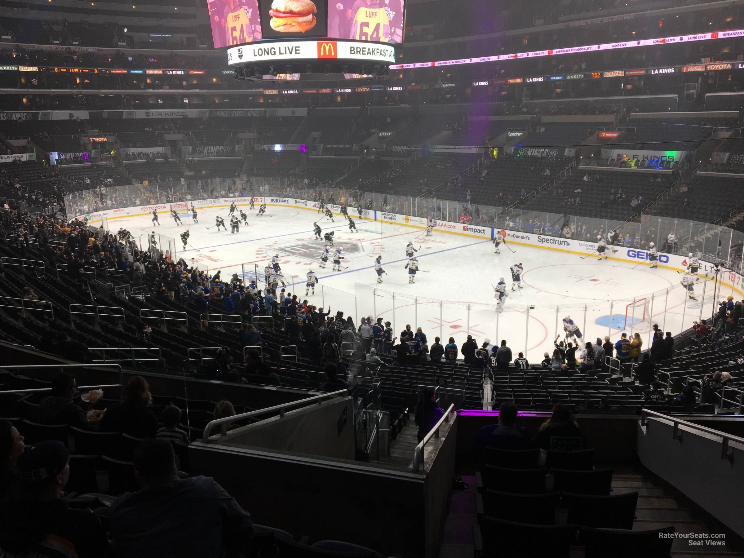 premier 1, row 5 seat view  for hockey - crypto.com arena