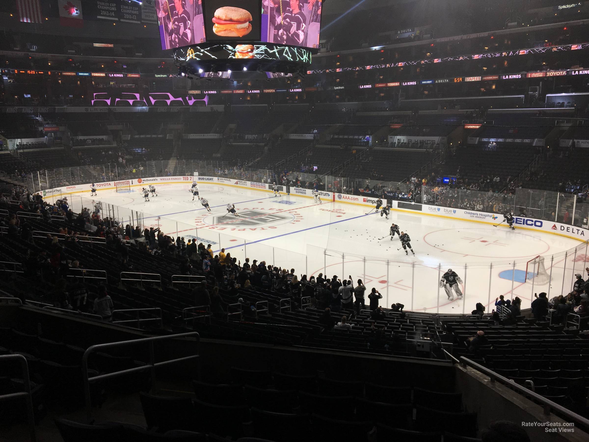 premier 10, row 5 seat view  for hockey - crypto.com arena