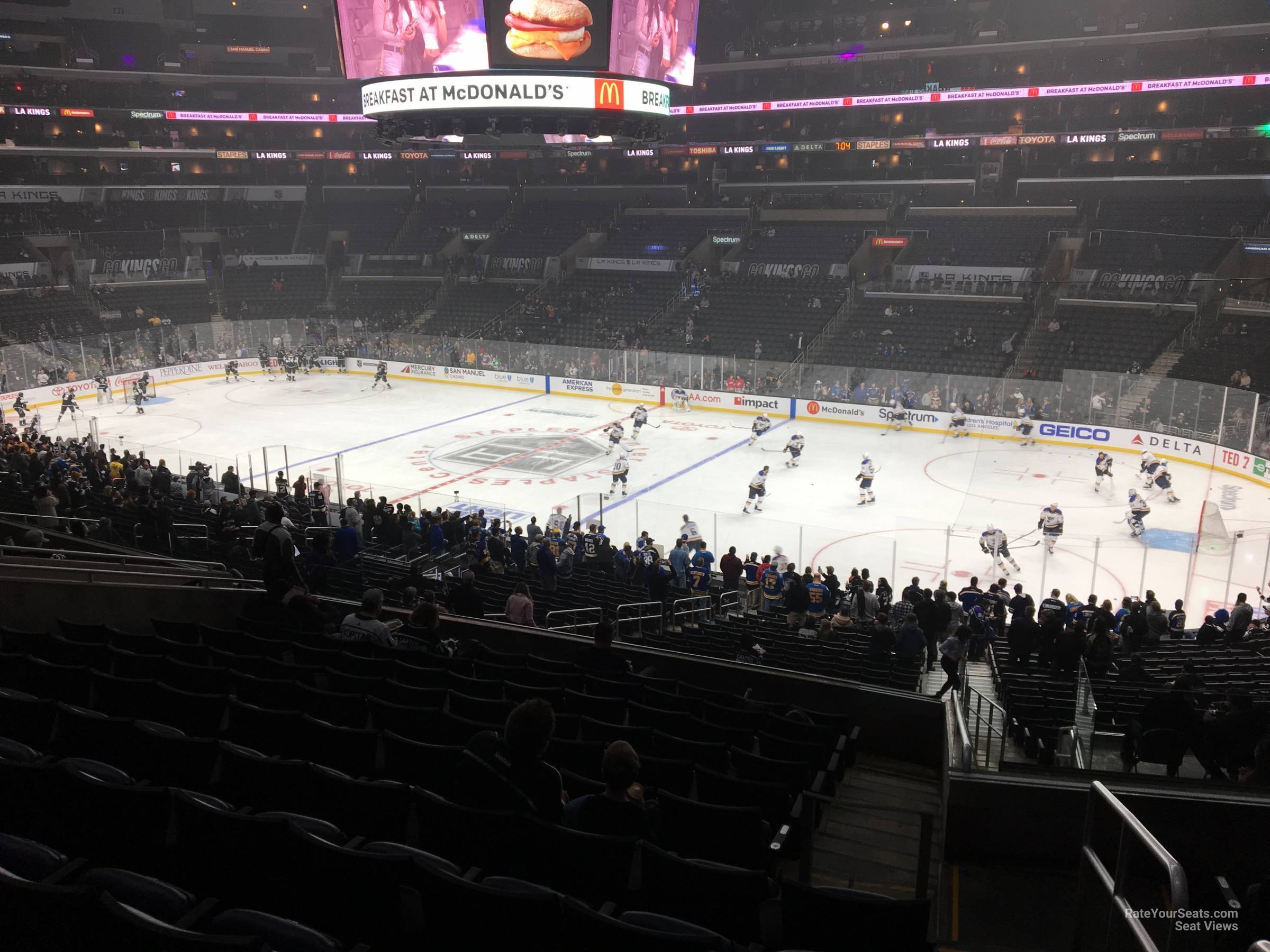 premier 3, row 5 seat view  for hockey - crypto.com arena