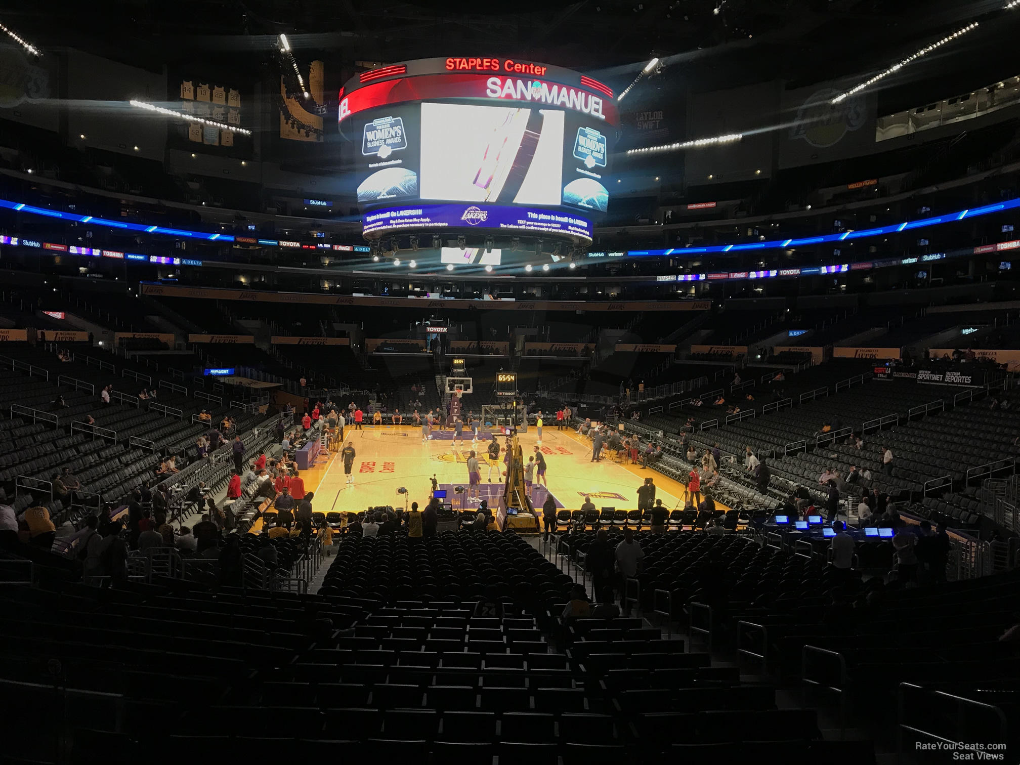 Staples Center Section 116 Clippers/Lakers