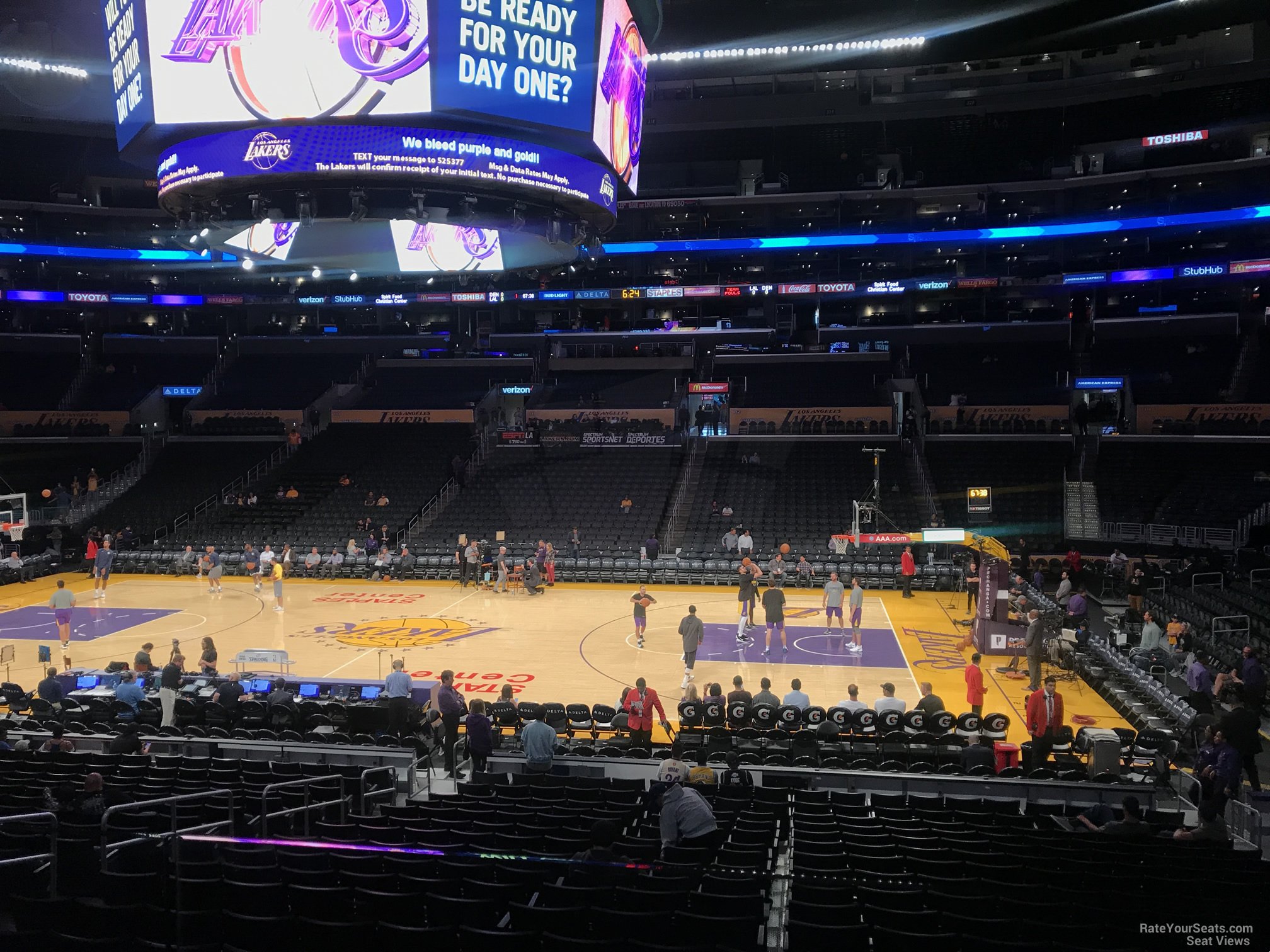 section 119, row 20 seat view  for basketball - crypto.com arena