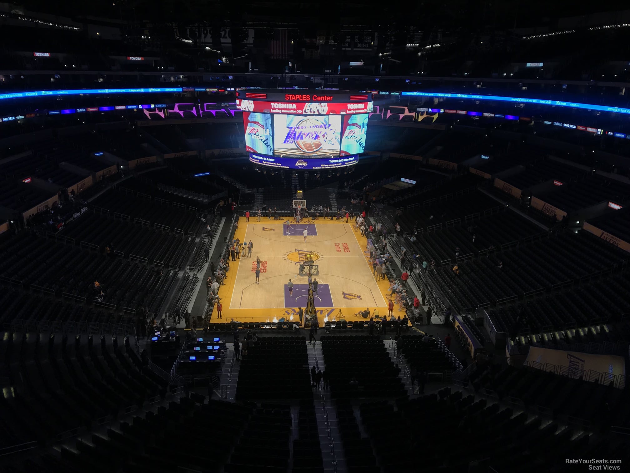section 310, row 1 seat view  for basketball - crypto.com arena