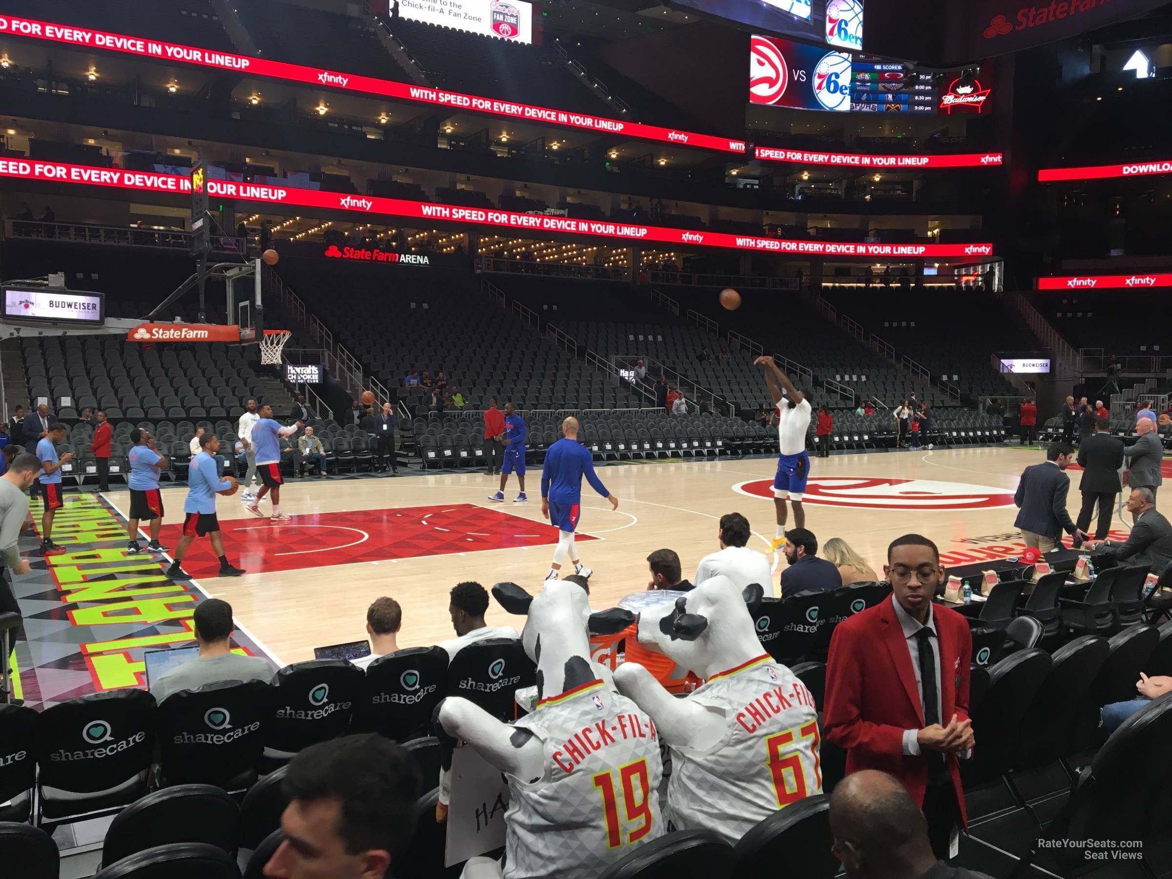 floor 9, row ddd seat view  for basketball - state farm arena