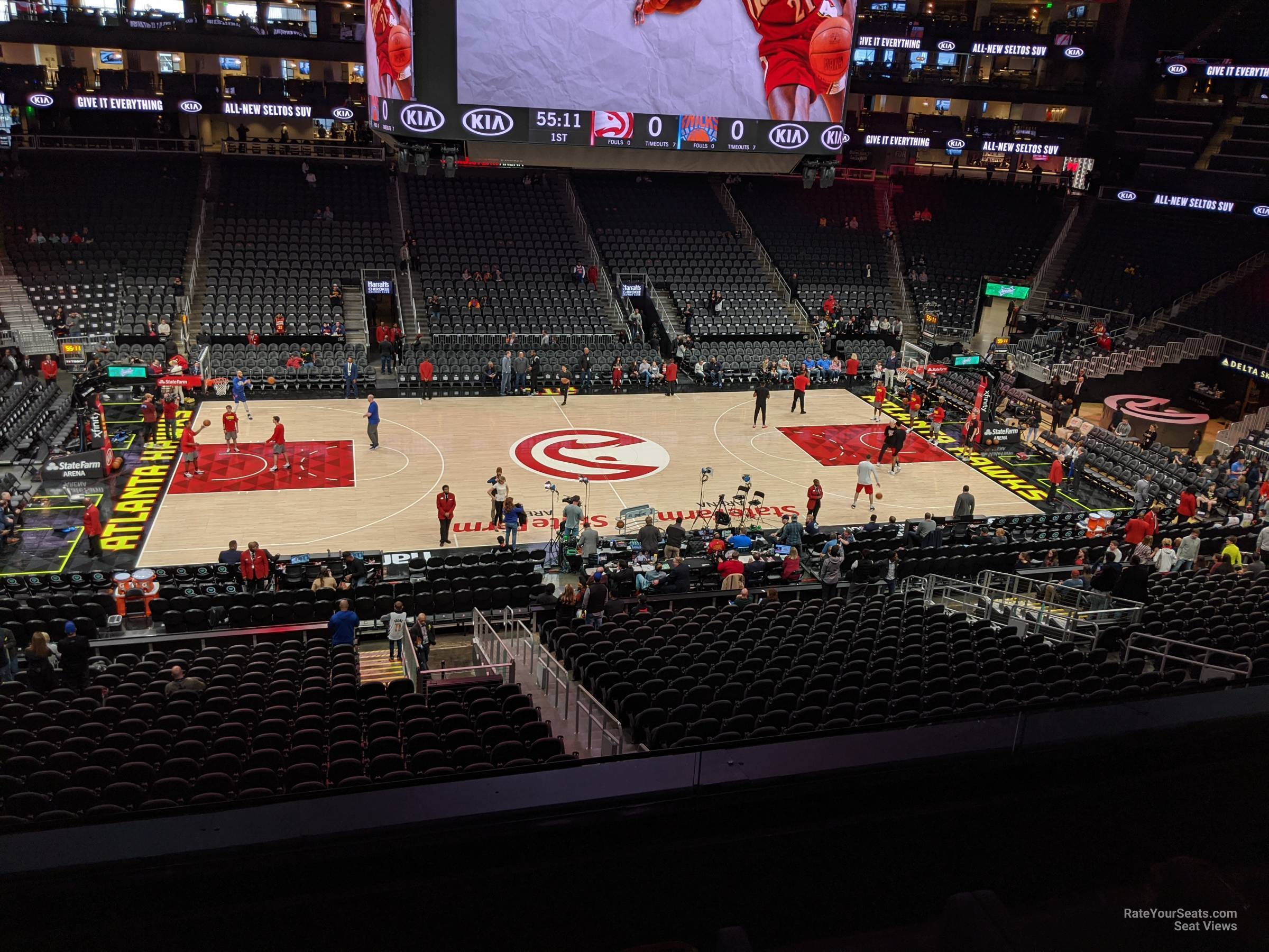 terrace 23, row cc seat view  for basketball - state farm arena