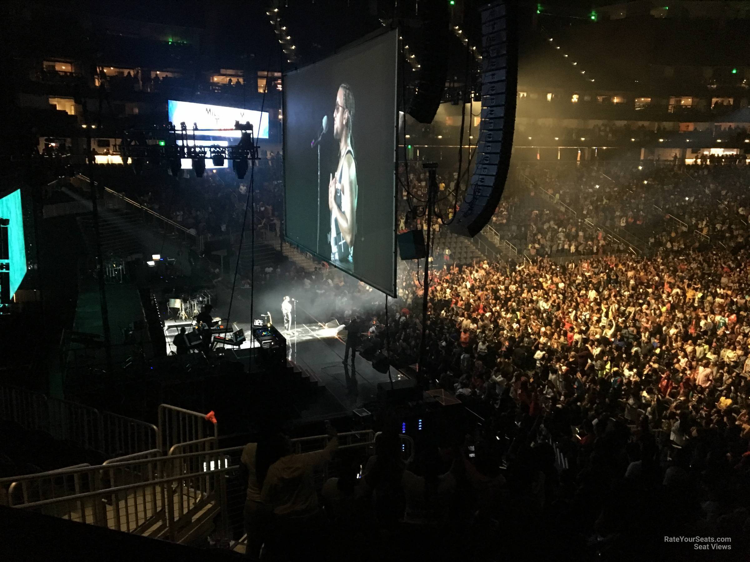 section 101, row u seat view  for concert - state farm arena