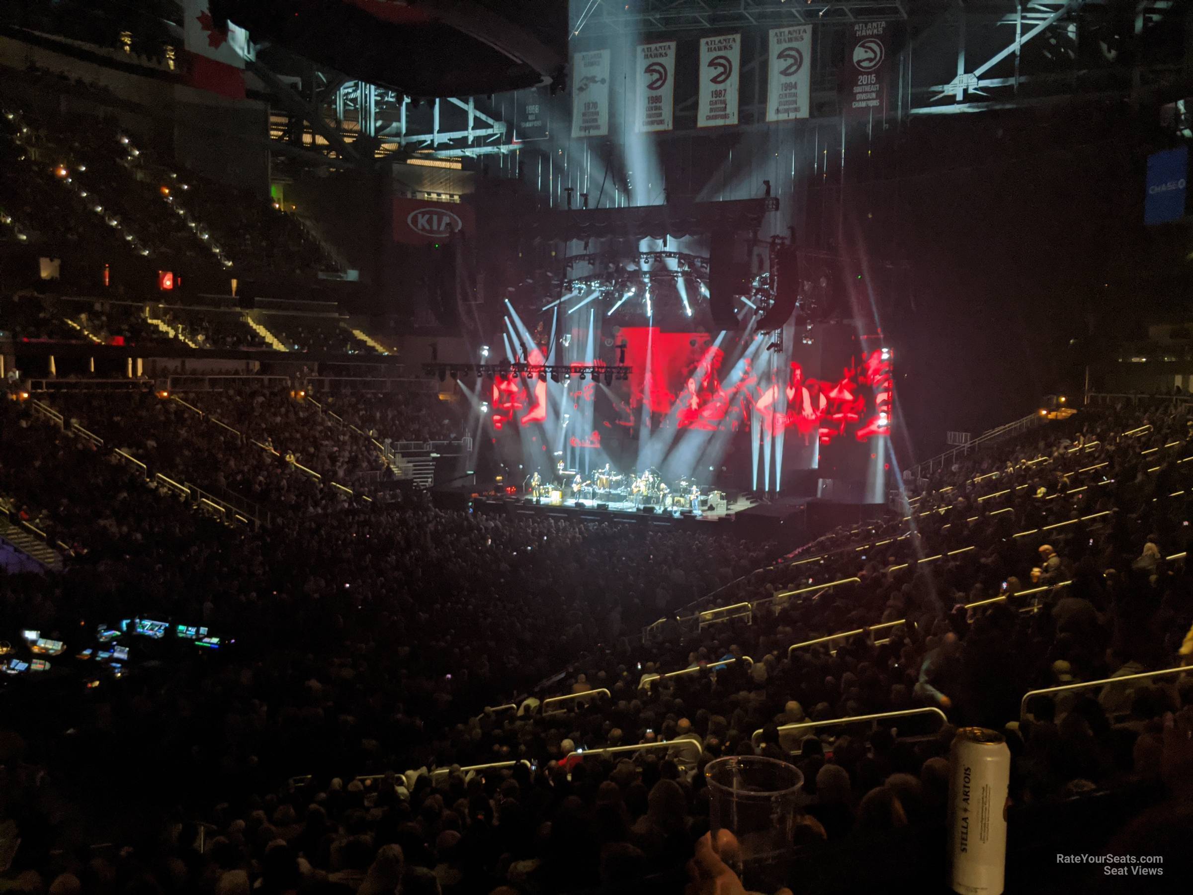 section 111, row z seat view  for concert - state farm arena