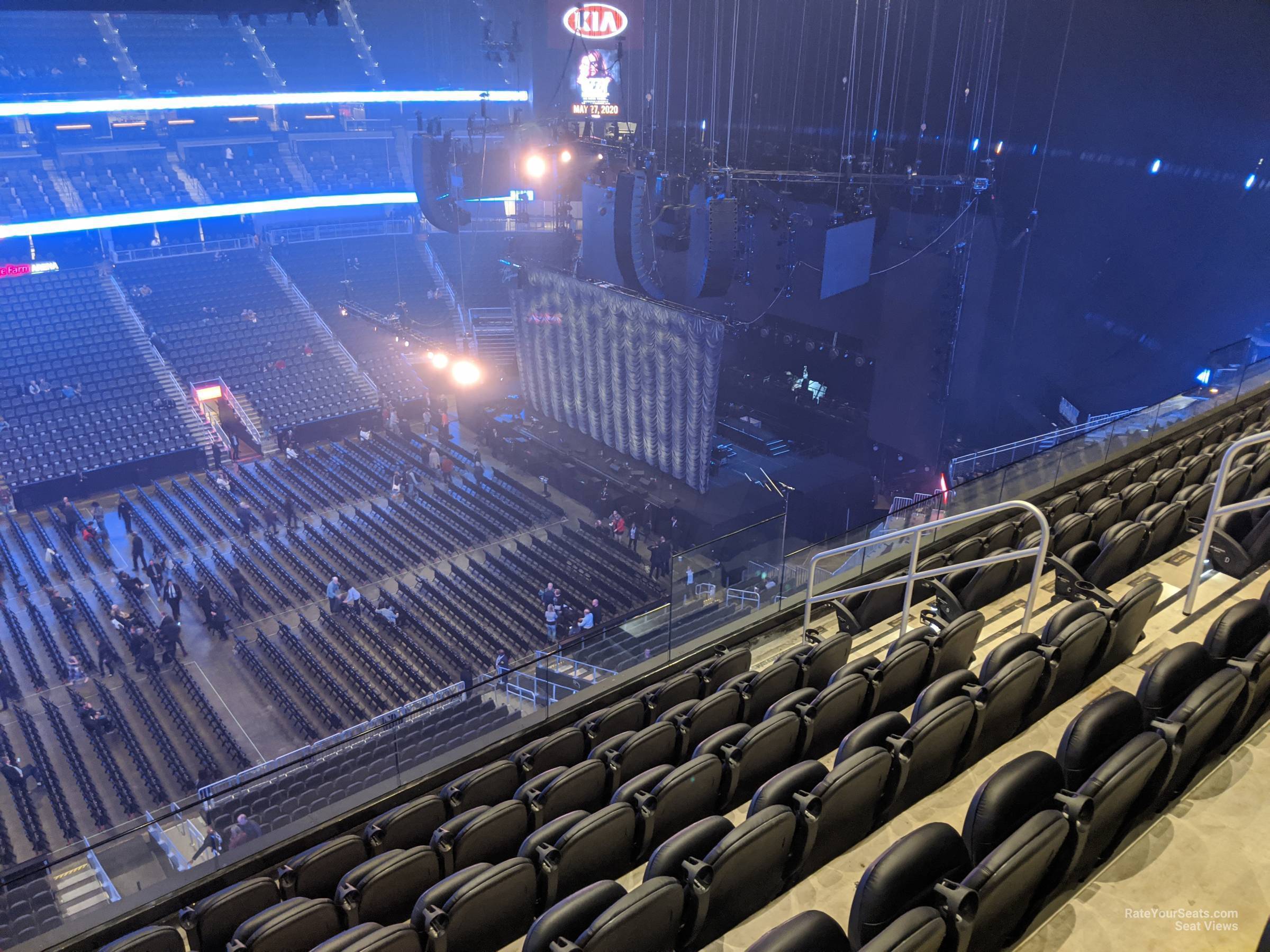 section 210, row g seat view  for concert - state farm arena
