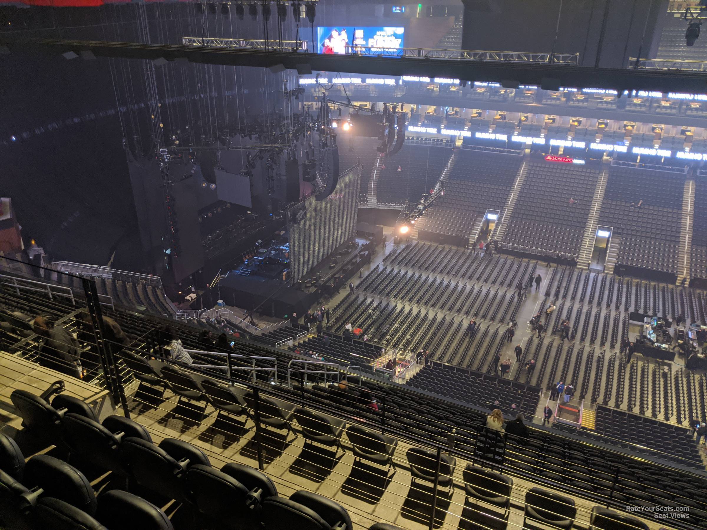 section 222, row u seat view  for concert - state farm arena