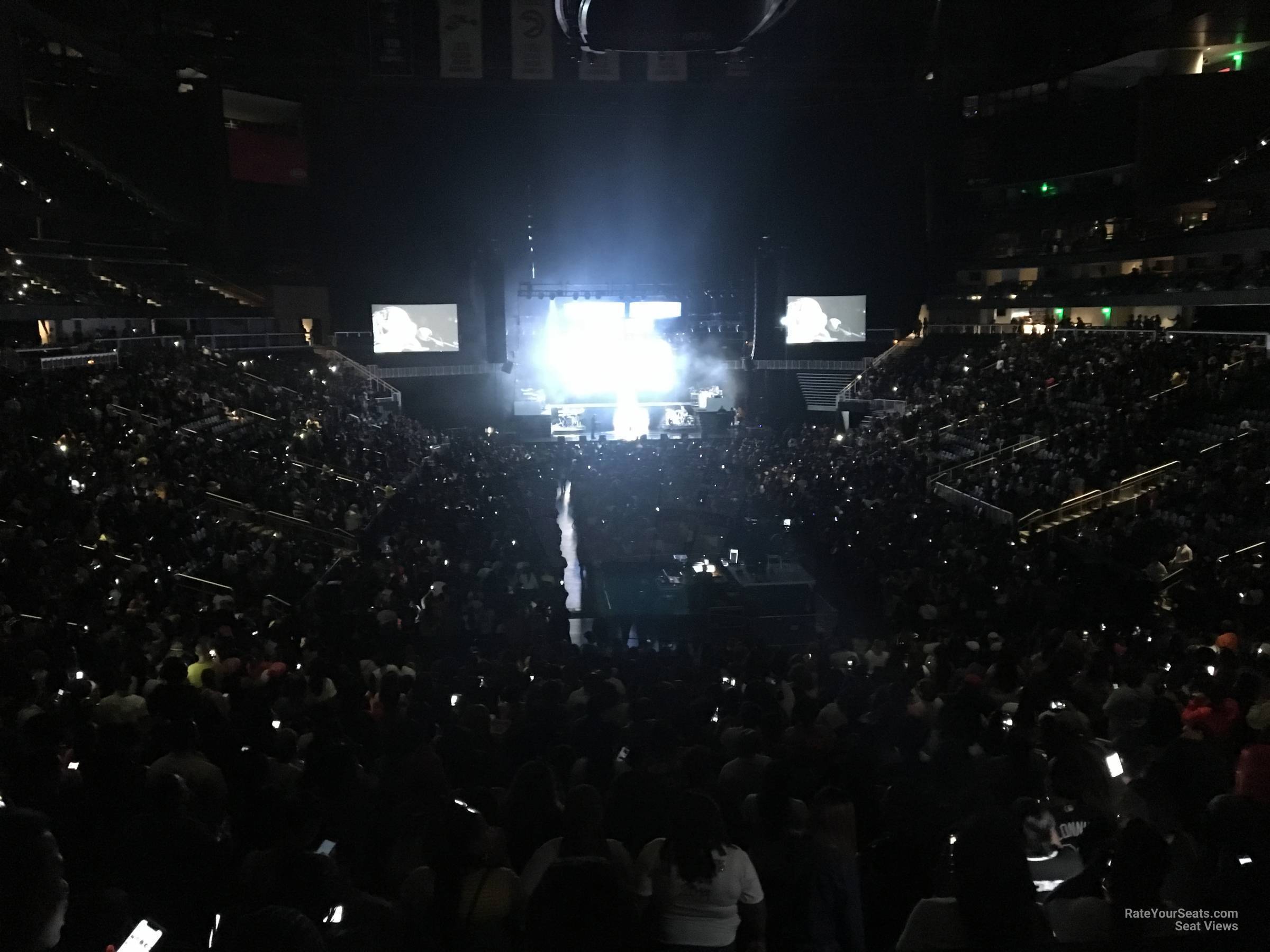 terrace 14, row a seat view  for concert - state farm arena