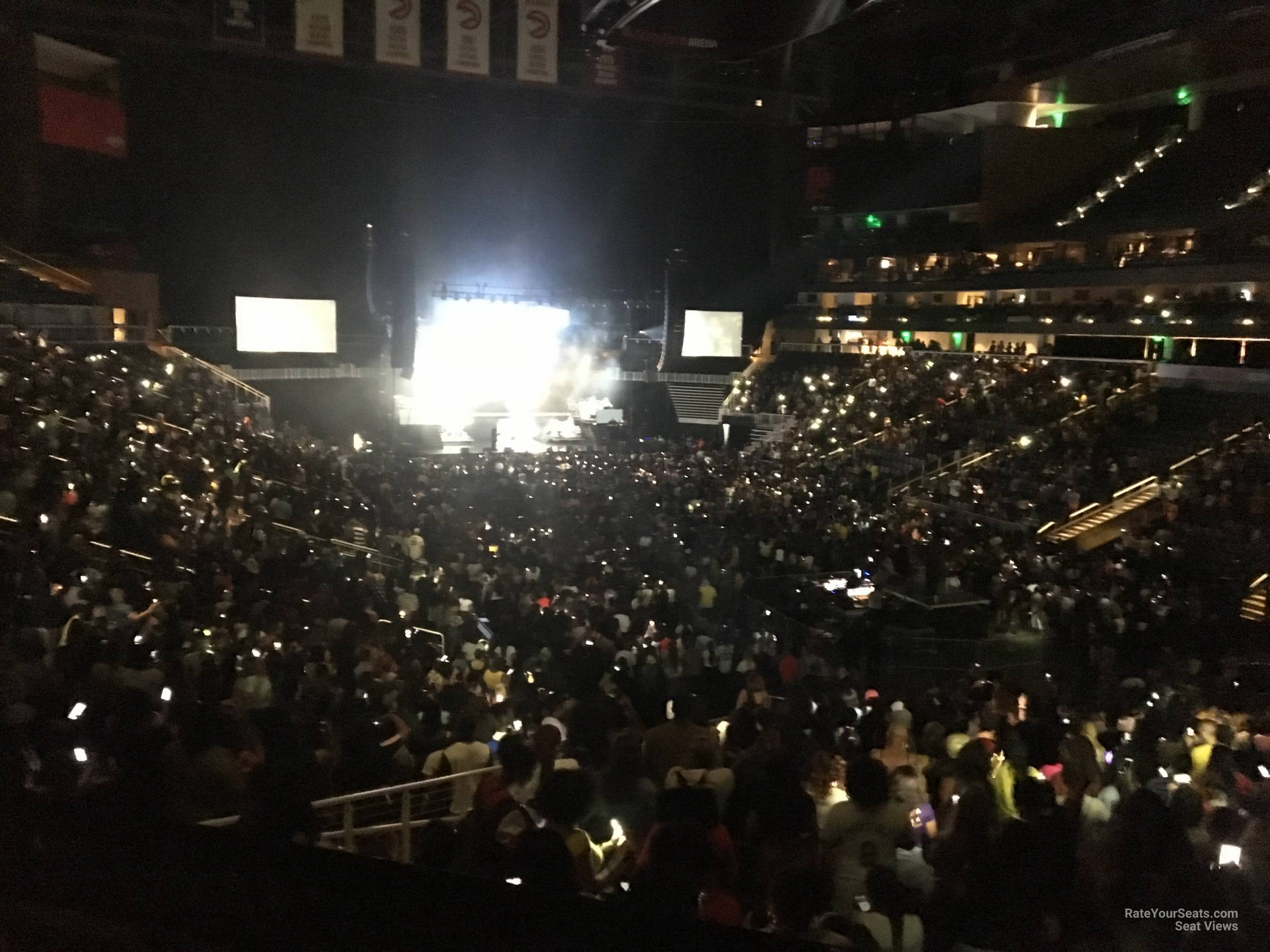 terrace 17, row a seat view  for concert - state farm arena