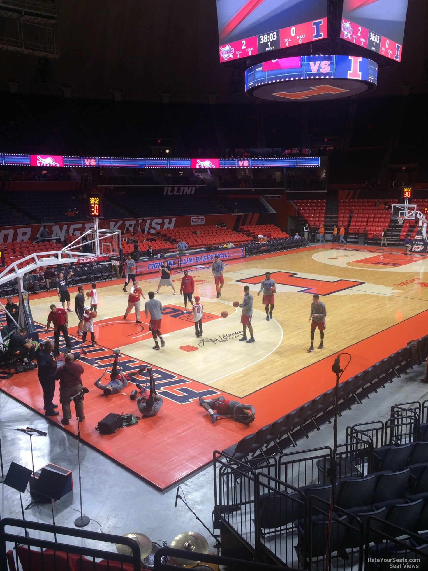 section 104, row 10 seat view  - state farm center