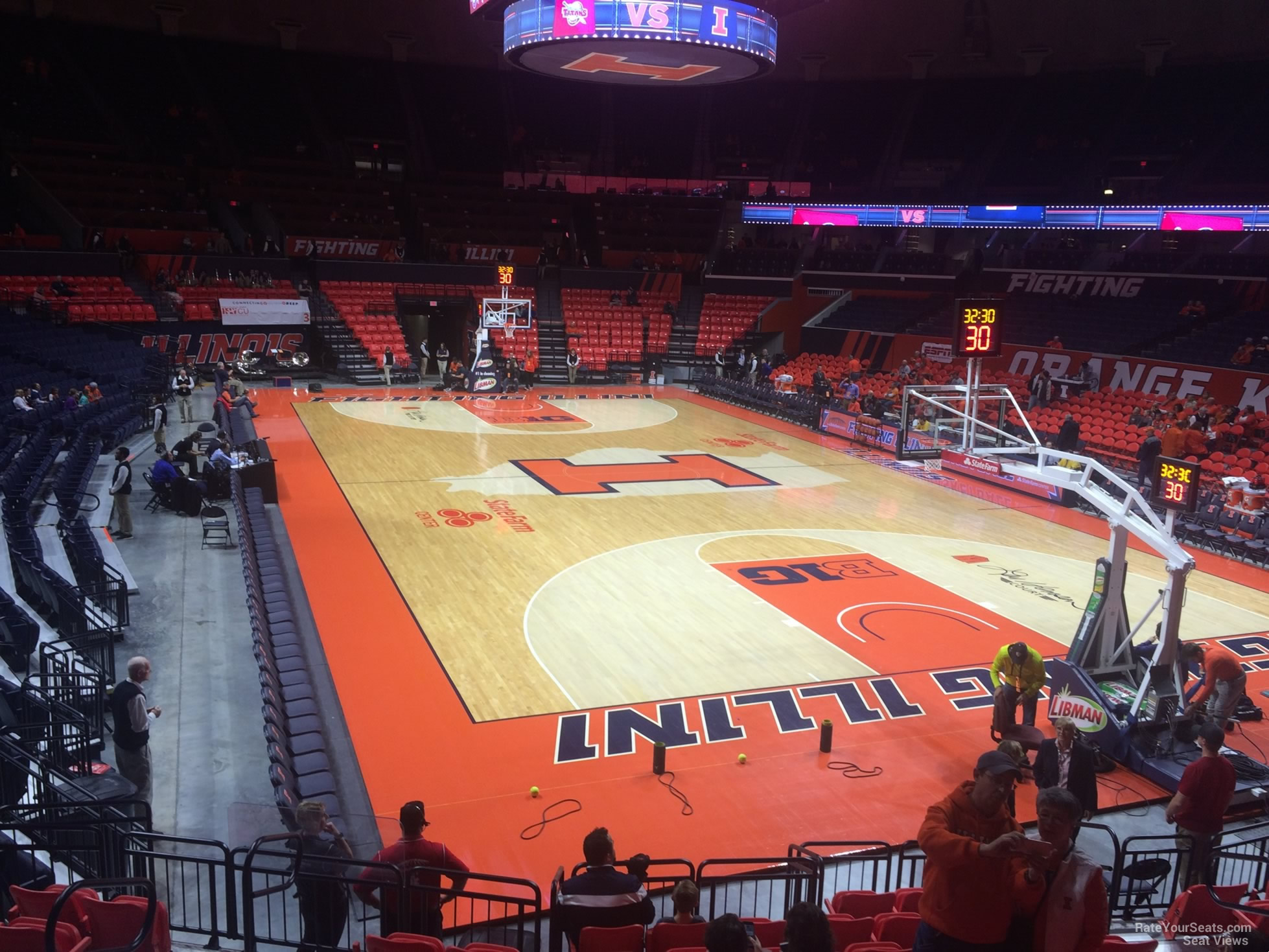 section 117, row 10 seat view  - state farm center