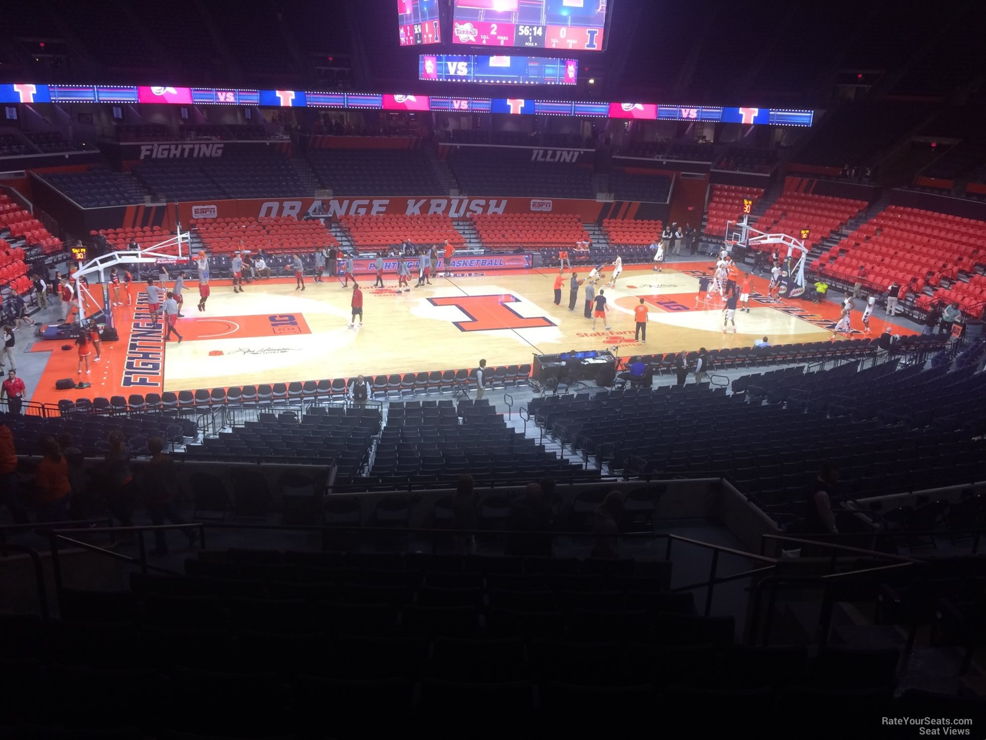 section 122, row 11 seat view  - state farm center