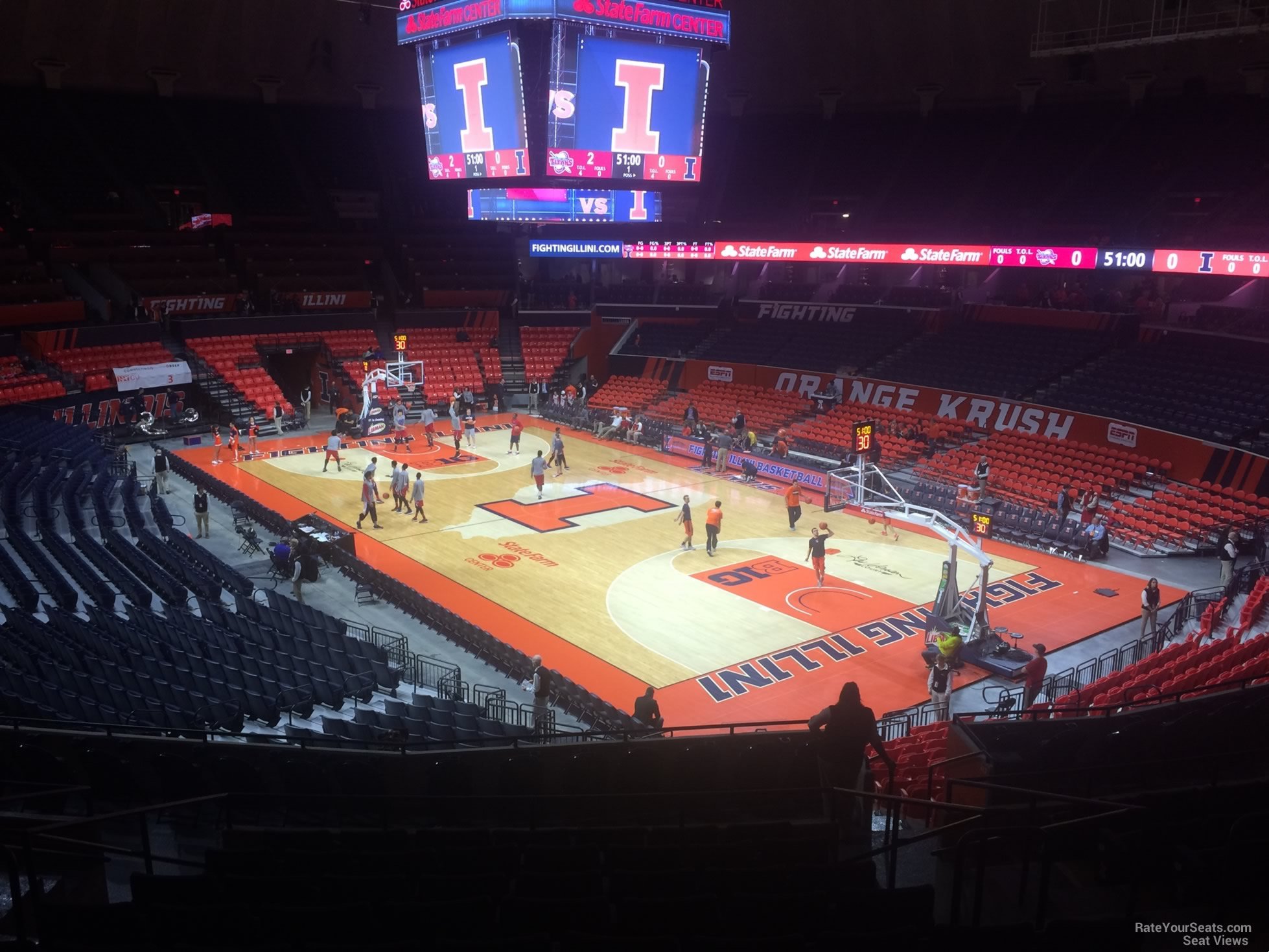 section 139, row 11 seat view  - state farm center
