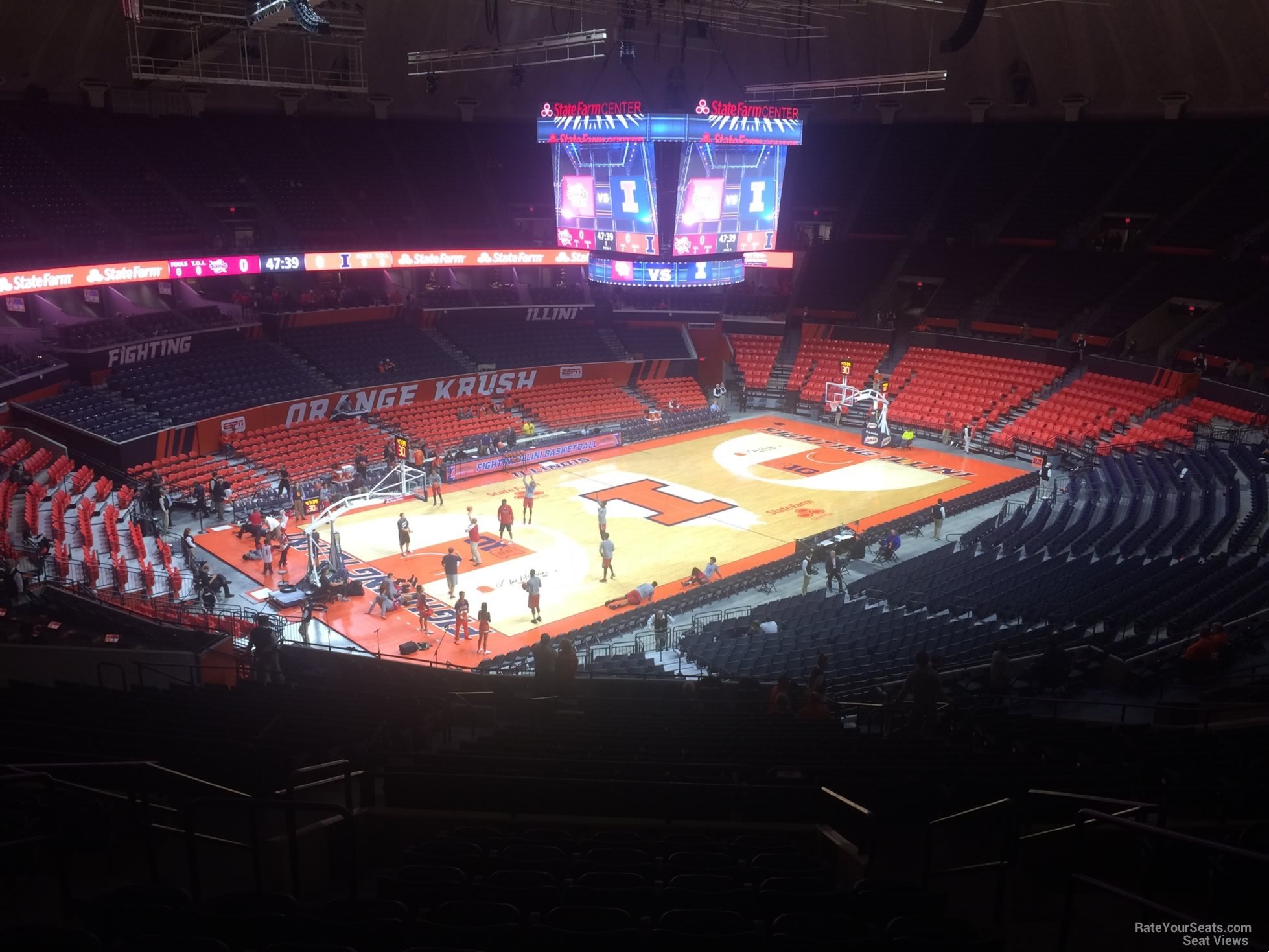 section 207, row 10 seat view  - state farm center