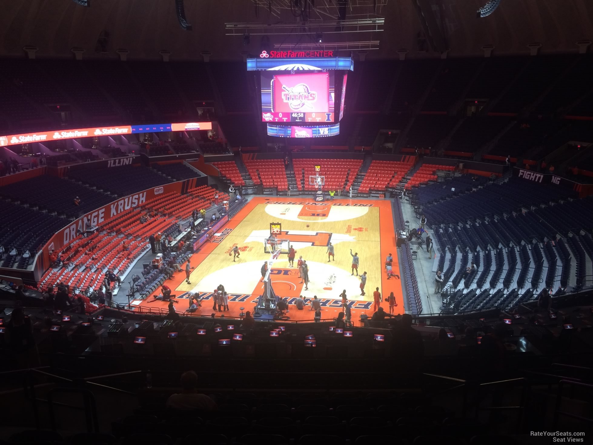 section 212, row 10 seat view  - state farm center