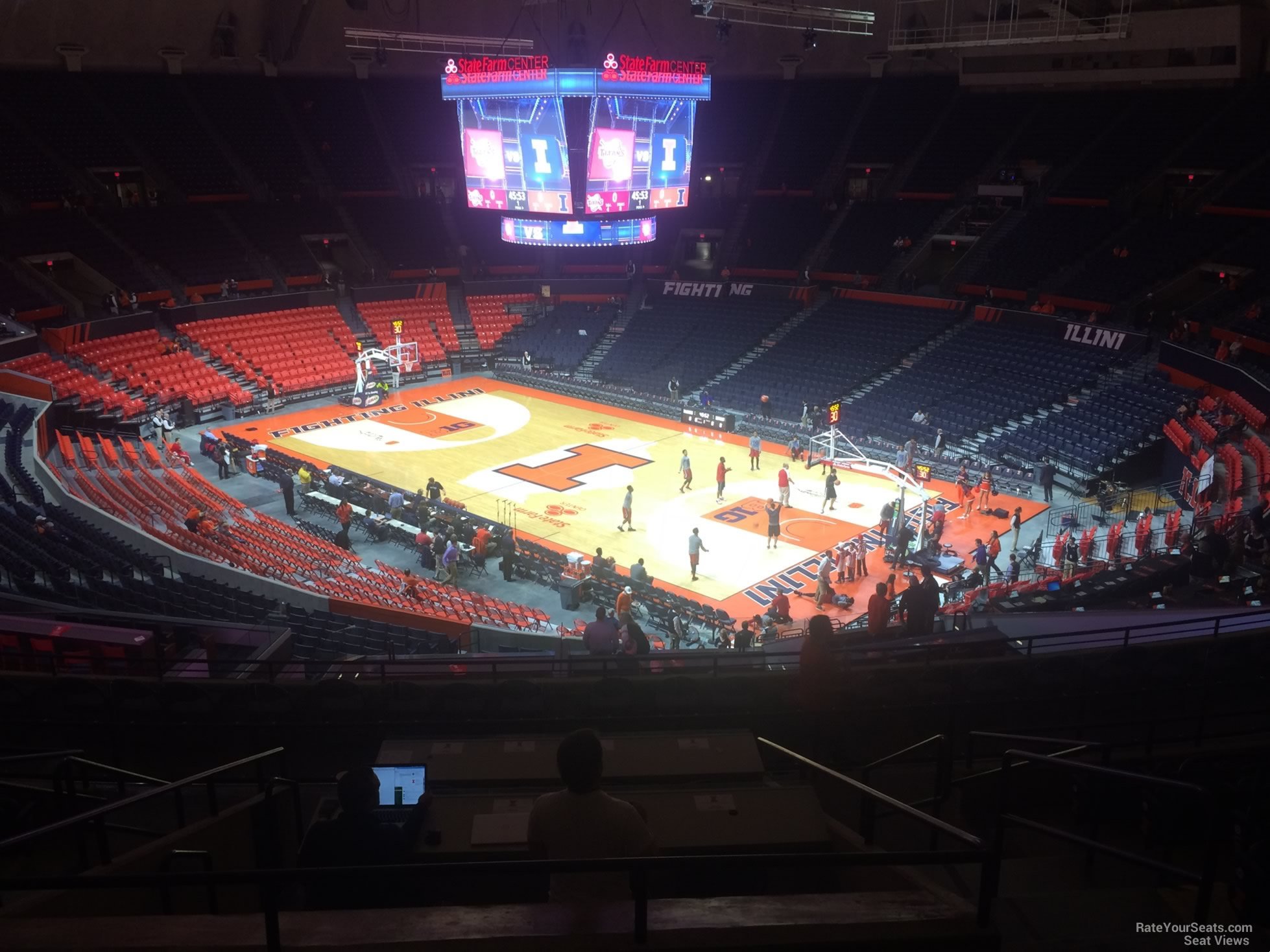 section 219, row 10 seat view  - state farm center