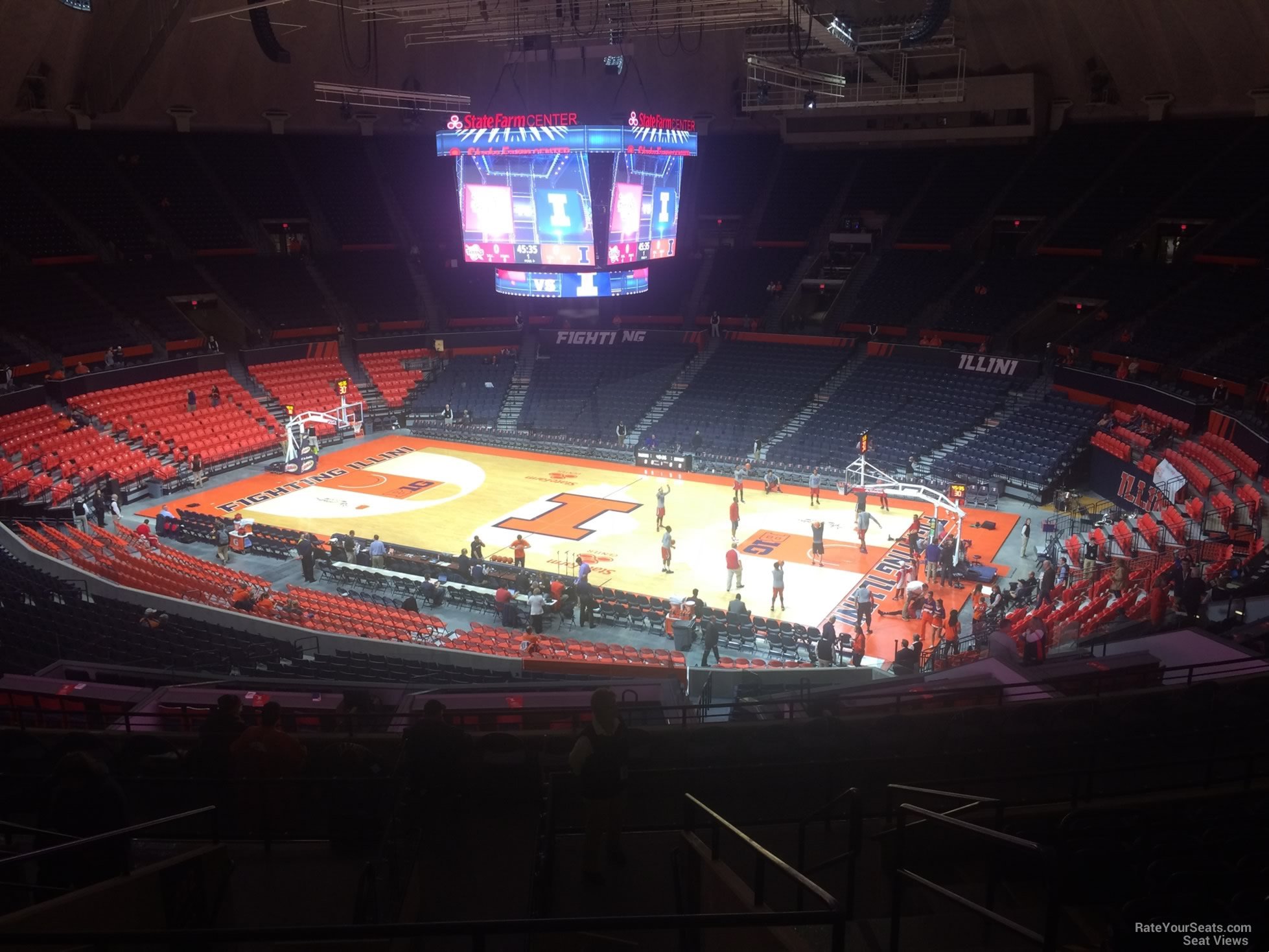 section 221, row 10 seat view  - state farm center