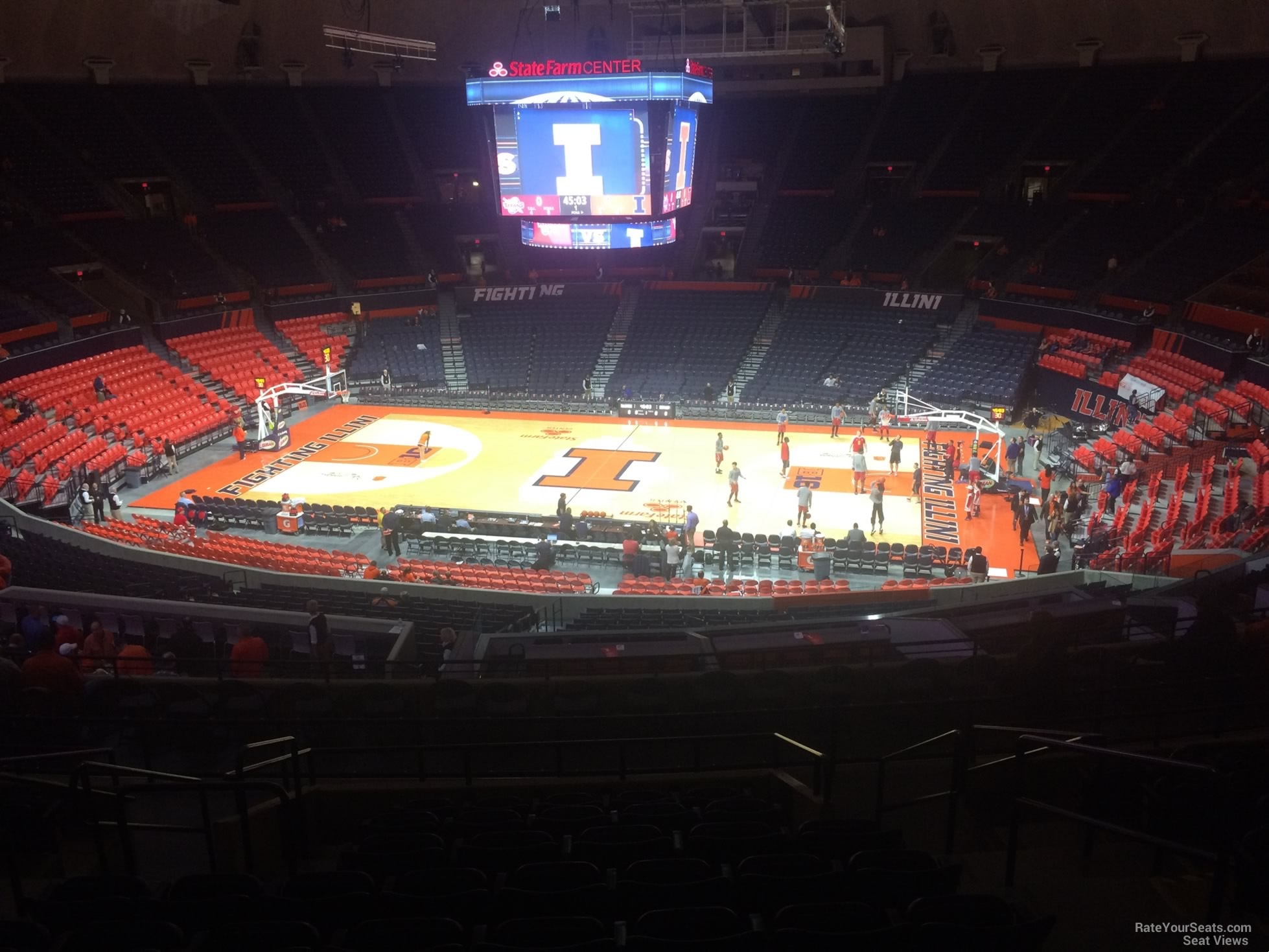 section 223, row 10 seat view  - state farm center