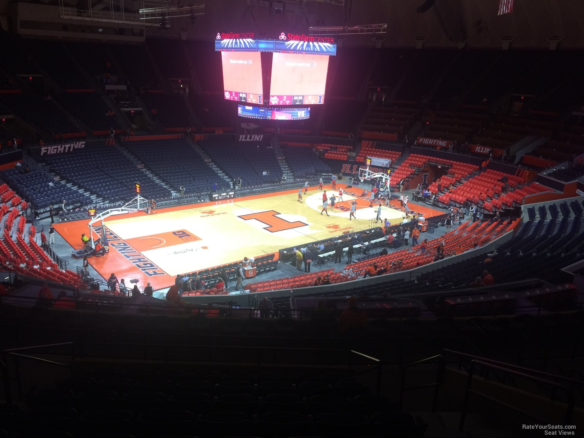 section 230, row 10 seat view  - state farm center