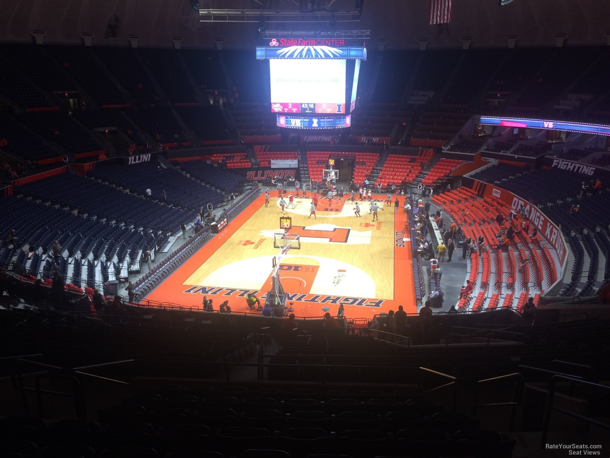 section 236, row 10 seat view  - state farm center