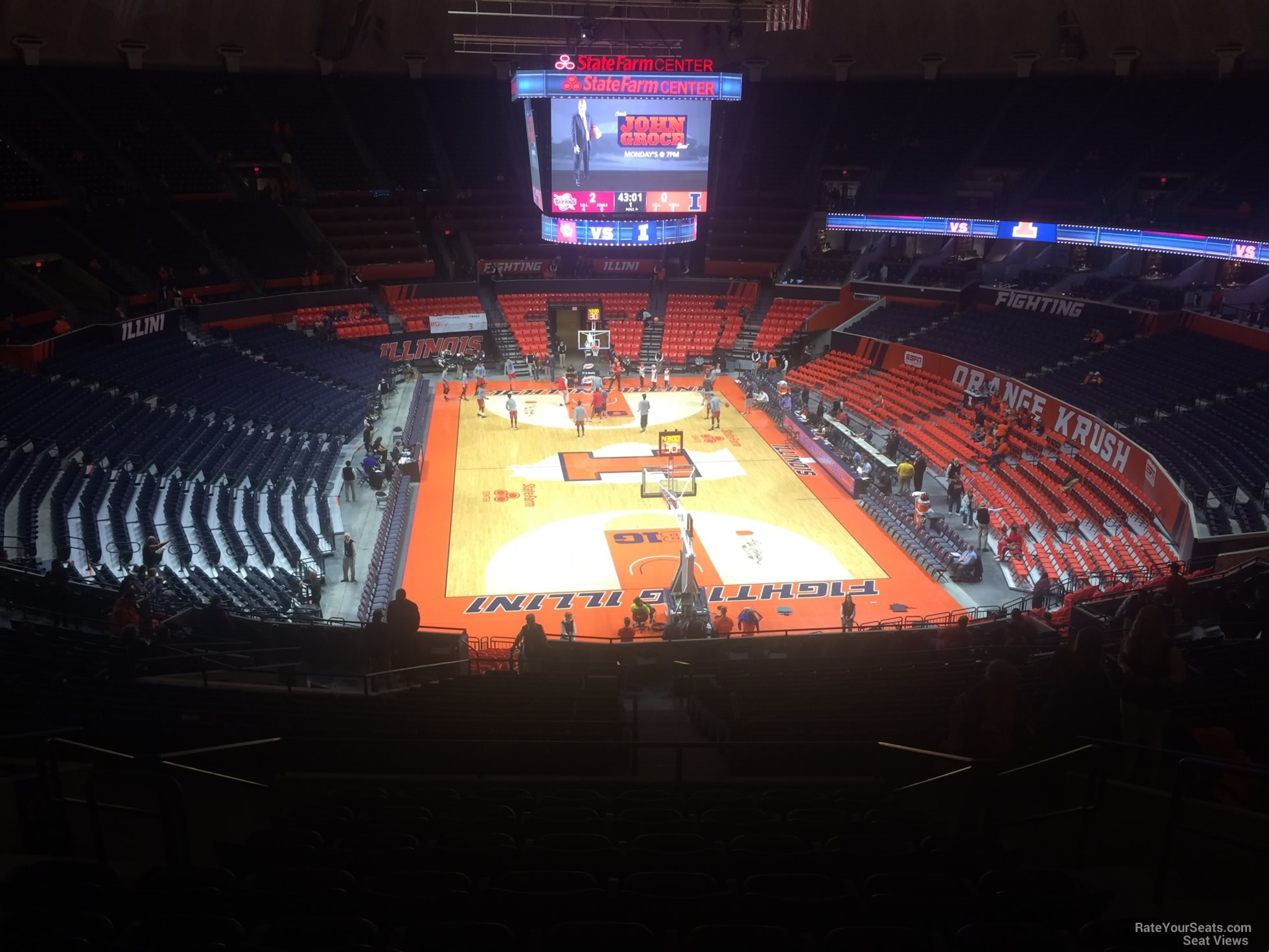 section 238, row 10 seat view  - state farm center
