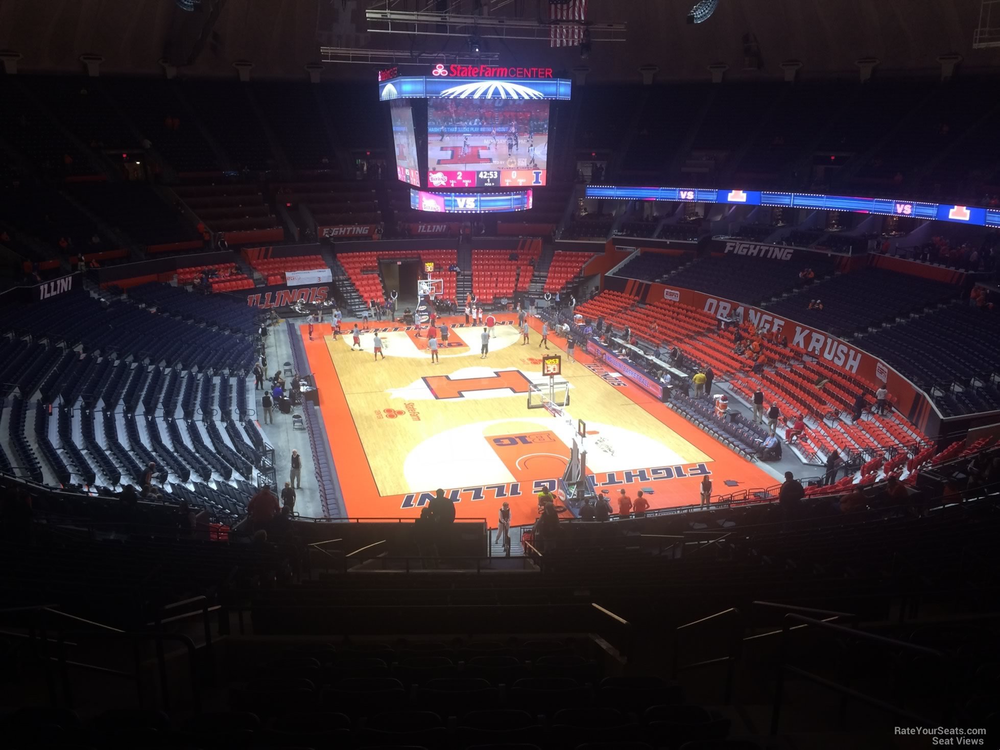 section 239, row 10 seat view  - state farm center