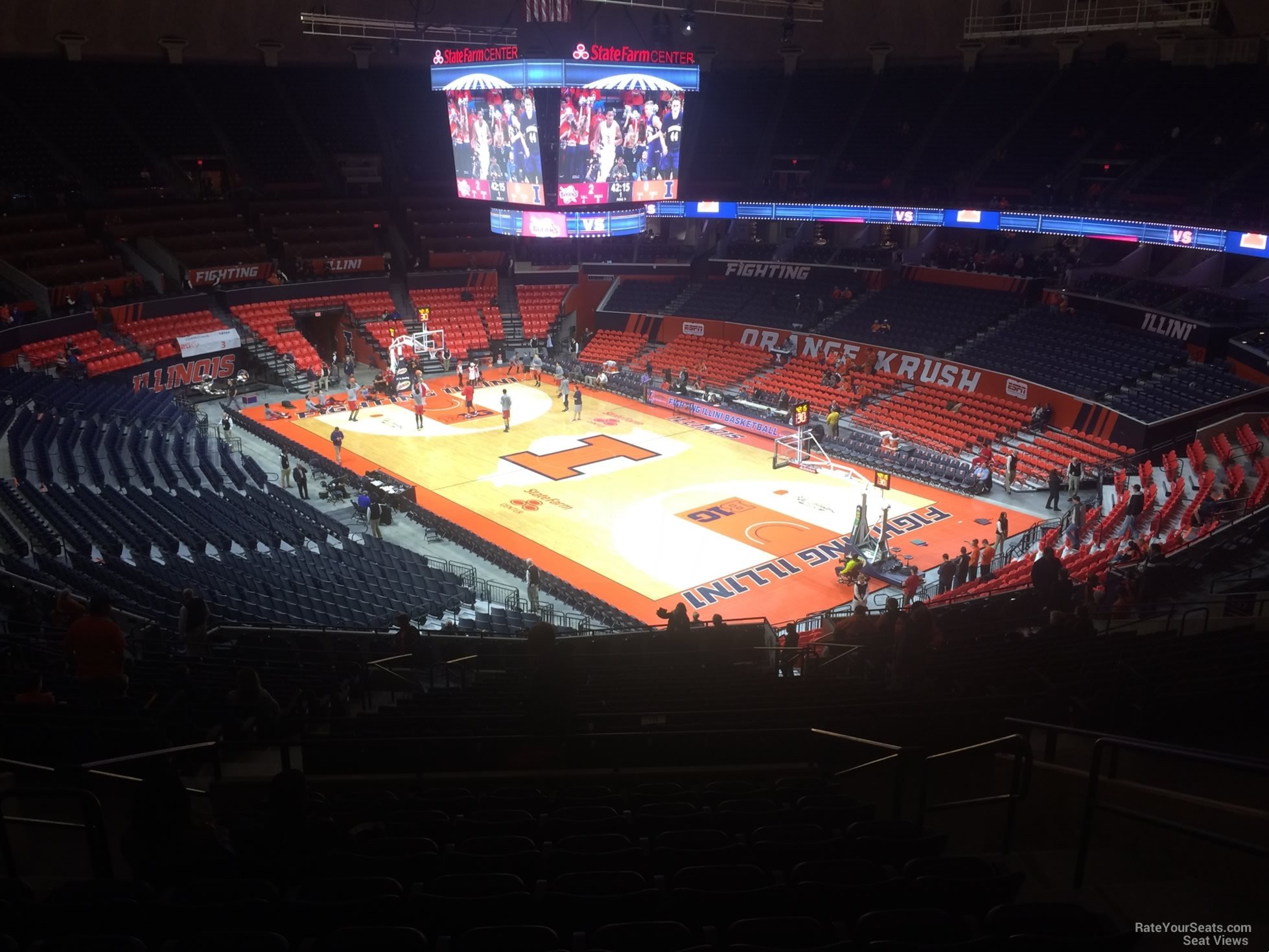 section 242, row 10 seat view  - state farm center