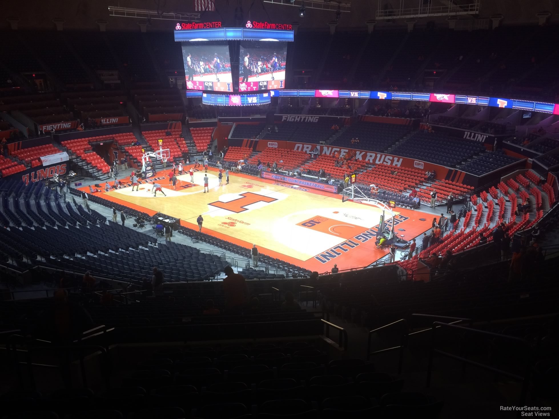 section 243, row 10 seat view  - state farm center