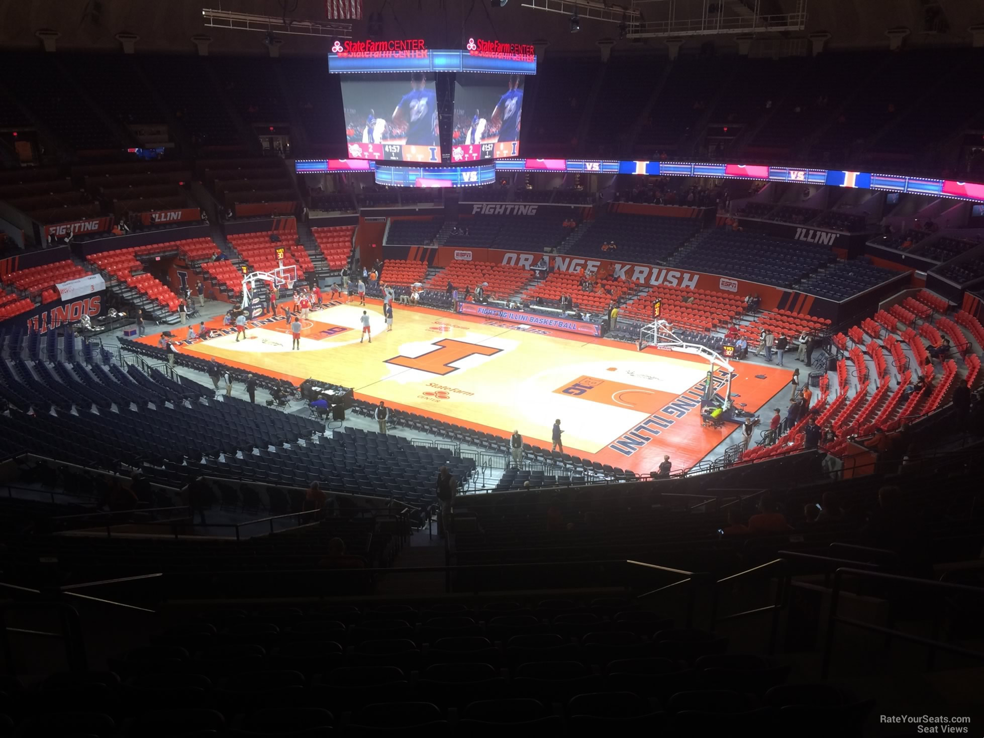 section 244, row 10 seat view  - state farm center