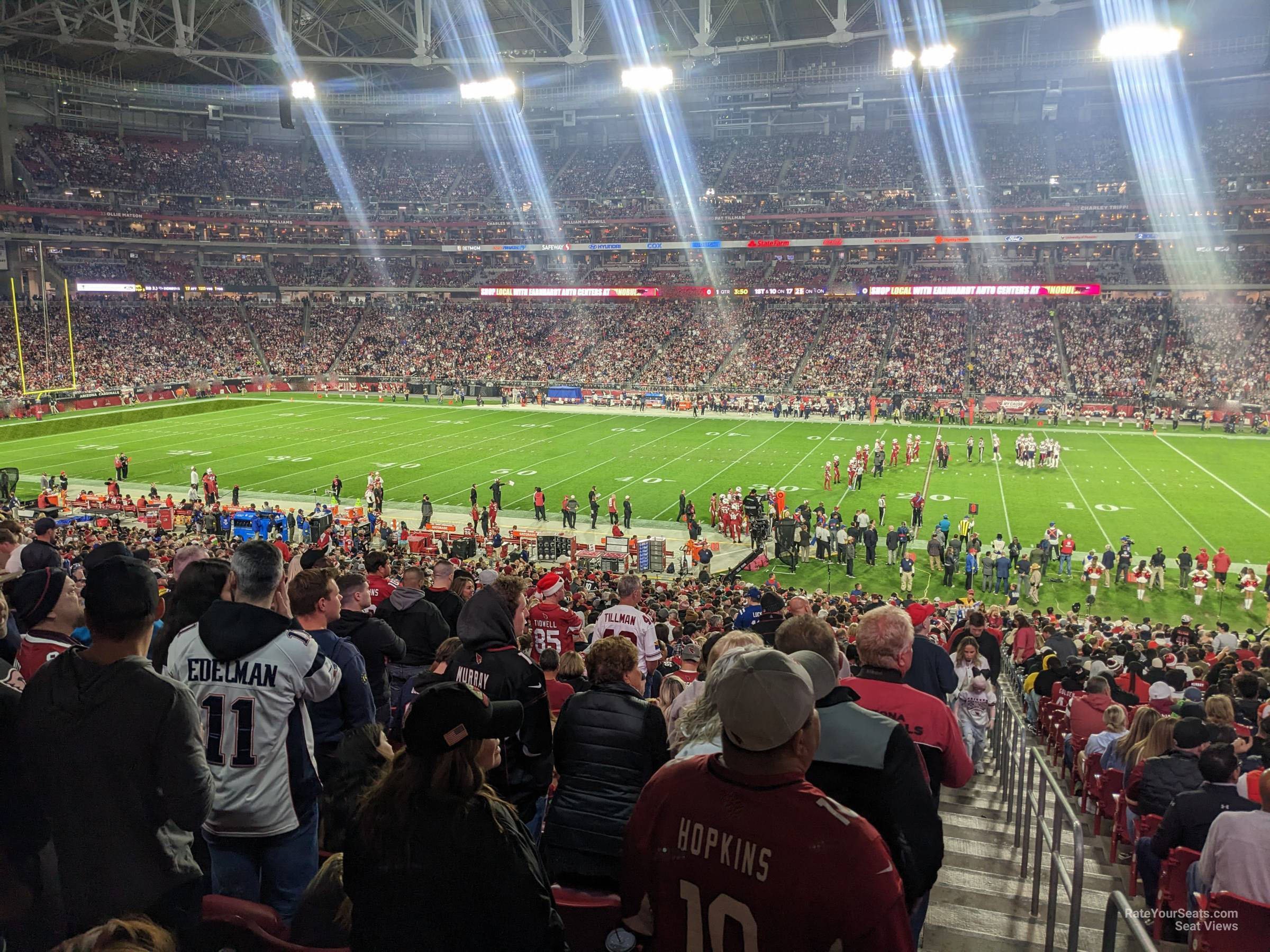 section 106, row 41 seat view  for football - state farm stadium