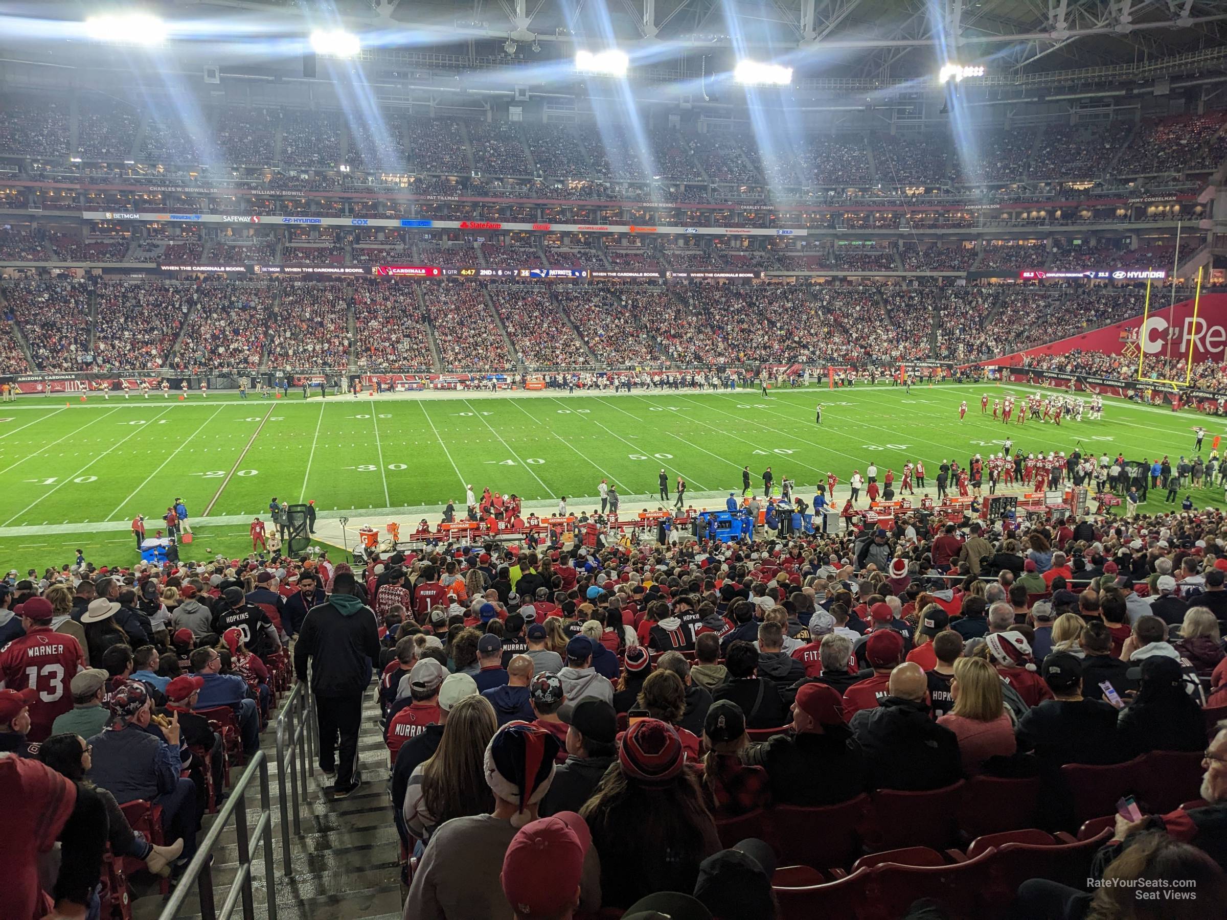 section 110, row 41 seat view  for football - state farm stadium