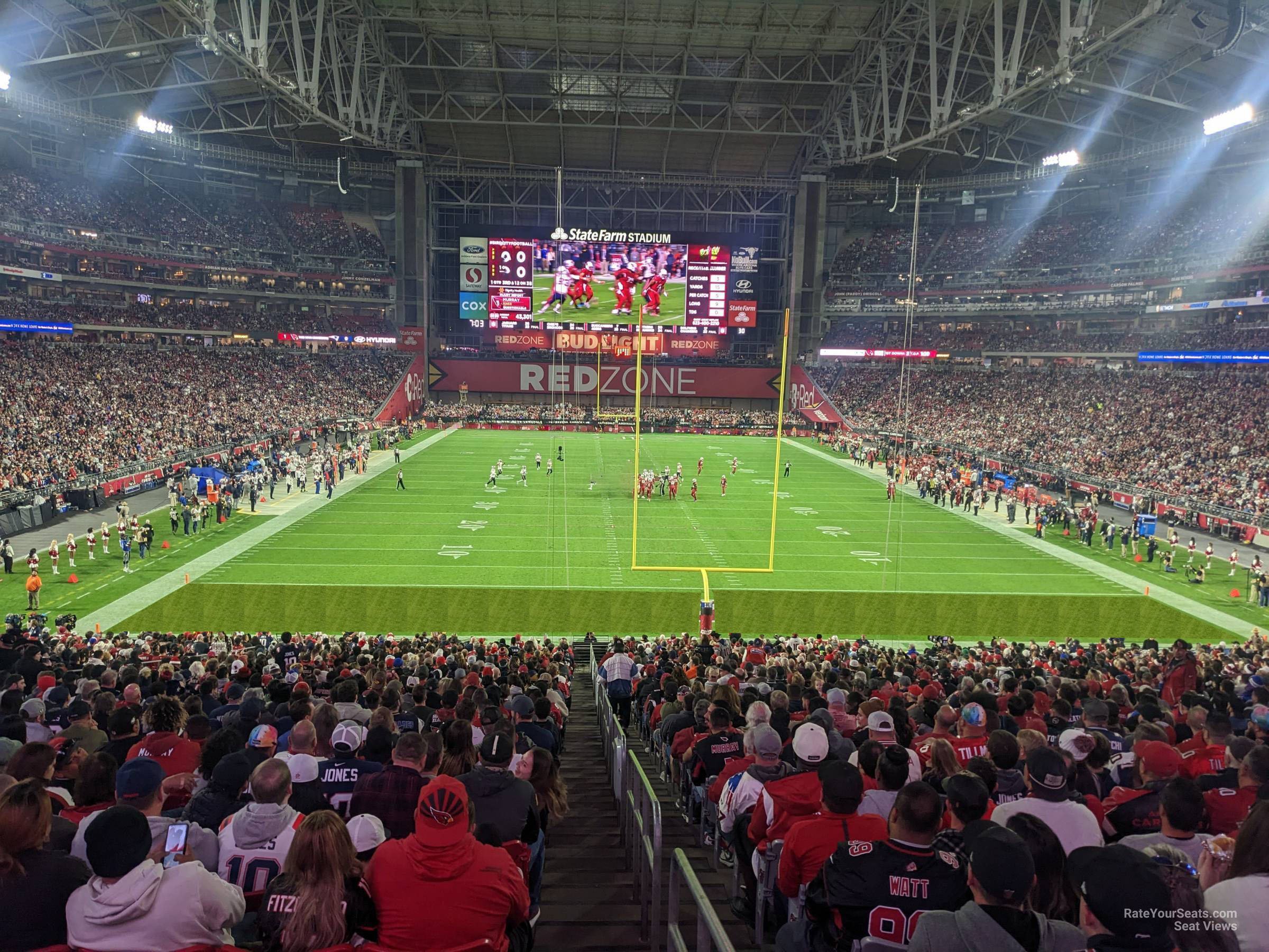 section 120, row 41 seat view  for football - state farm stadium