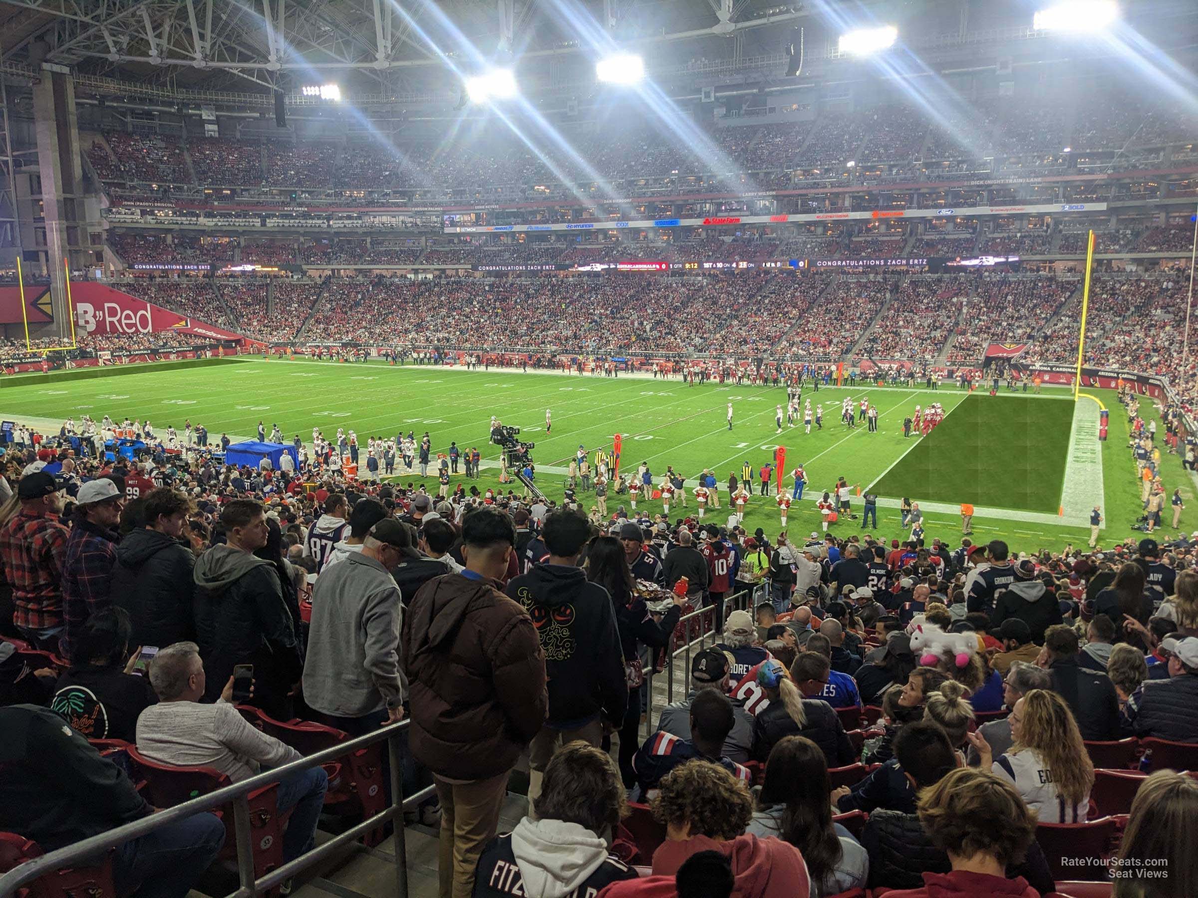 section 125, row 41 seat view  for football - state farm stadium