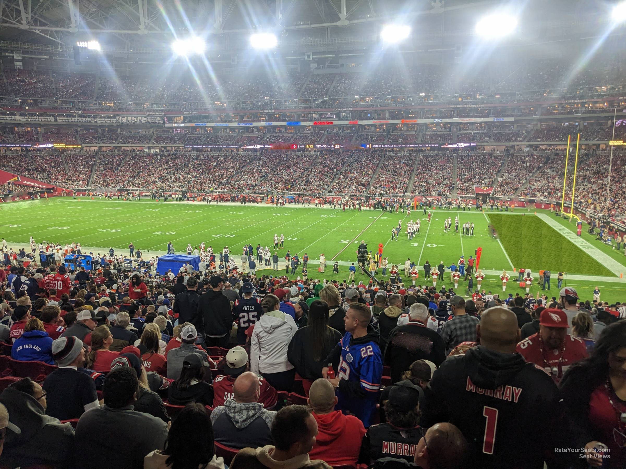 section 126, row 41 seat view  for football - state farm stadium