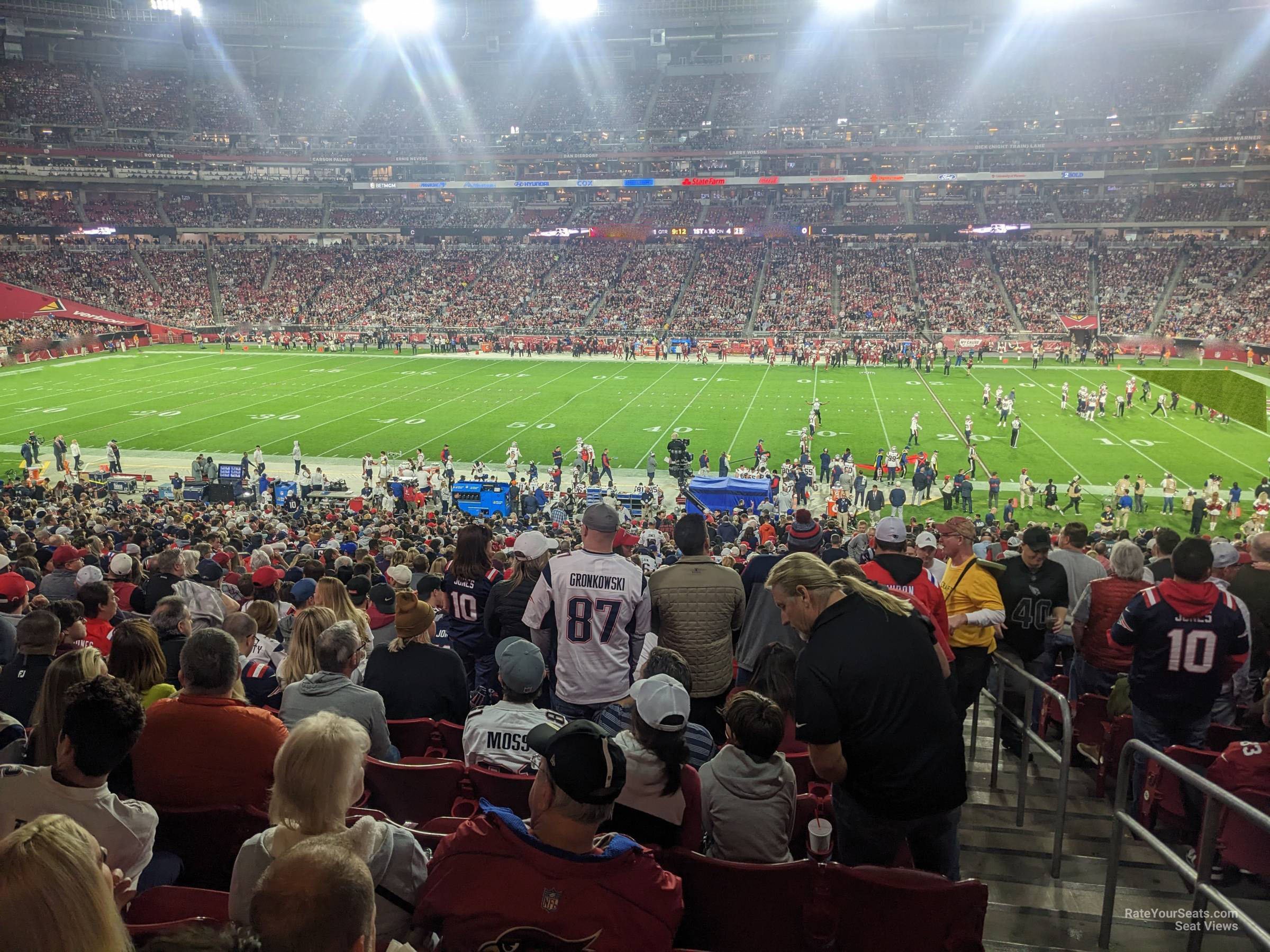 section 128, row 41 seat view  for football - state farm stadium