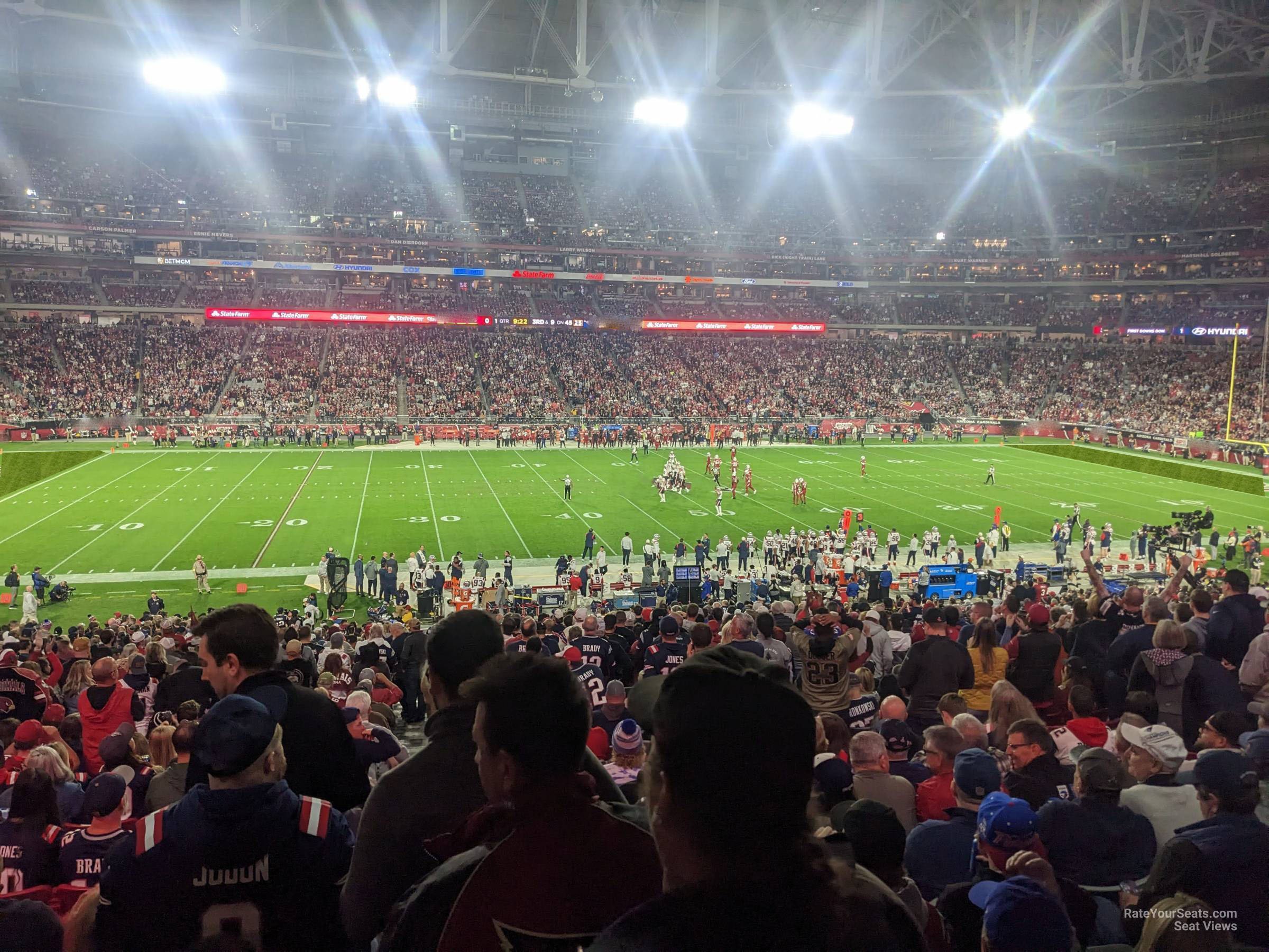 section 132, row 41 seat view  for football - state farm stadium