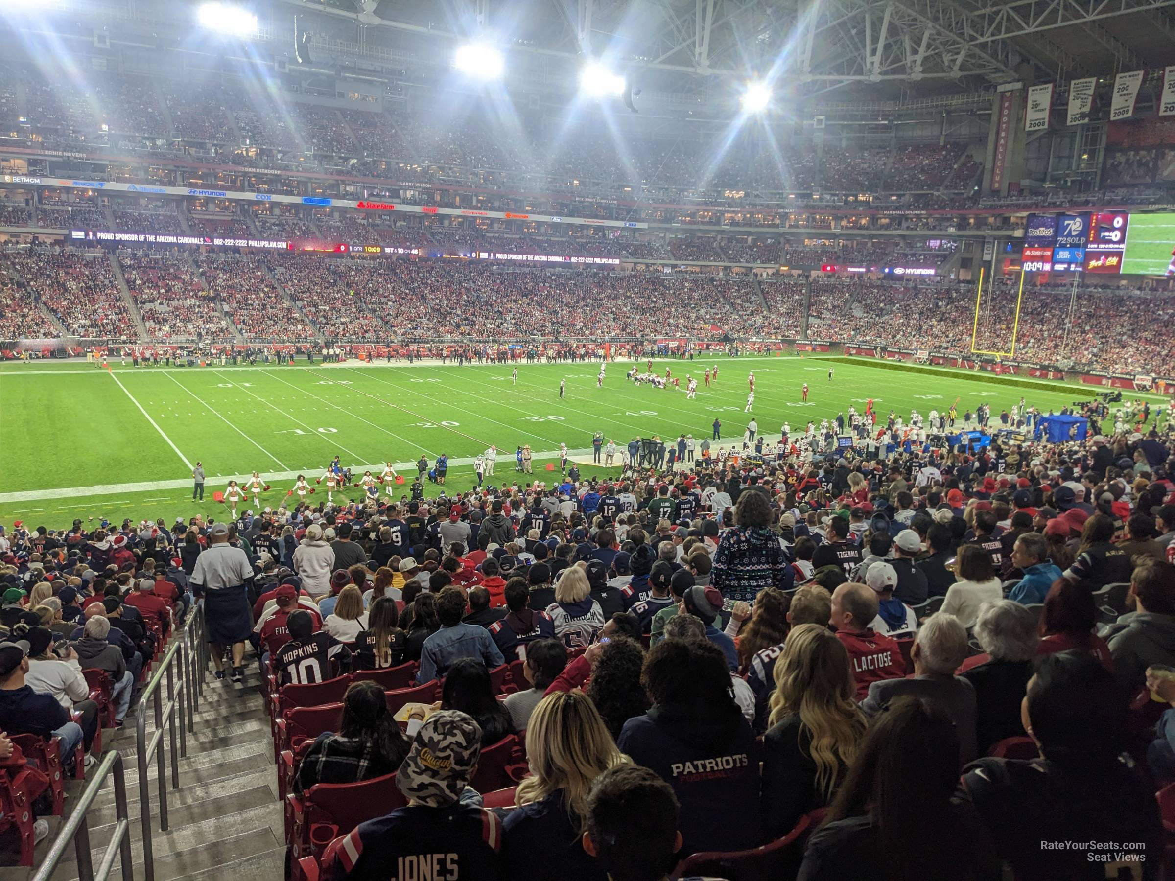section 134, row 41 seat view  for football - state farm stadium