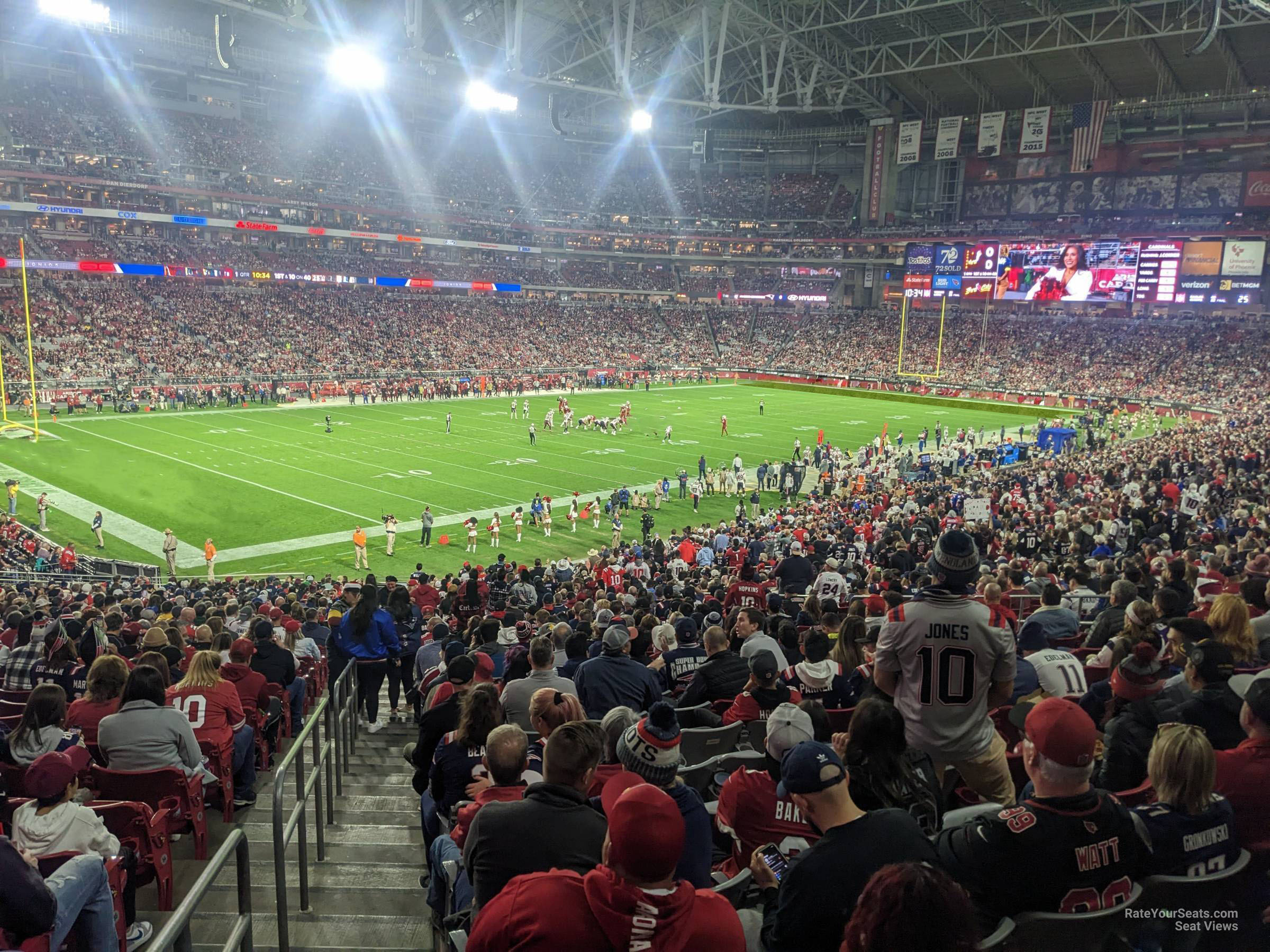 section 135, row 41 seat view  for football - state farm stadium