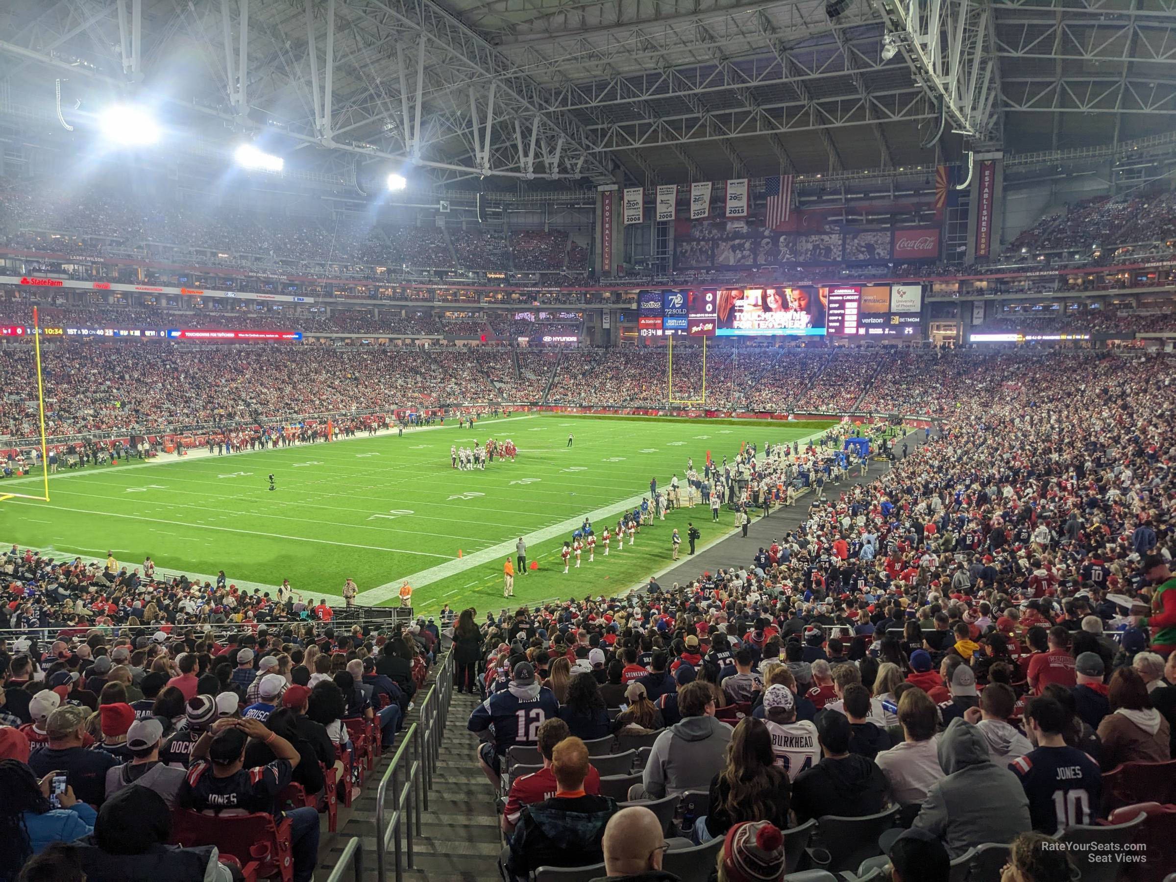 section 136, row 41 seat view  for football - state farm stadium