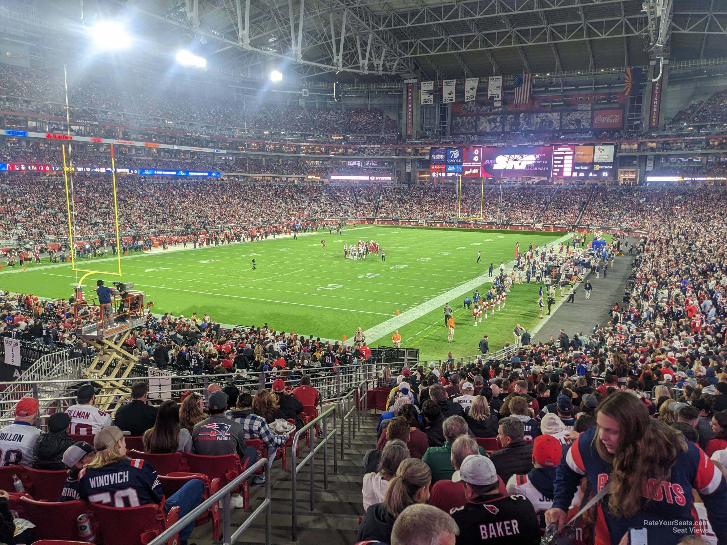 section 137, row 41 seat view  for football - state farm stadium