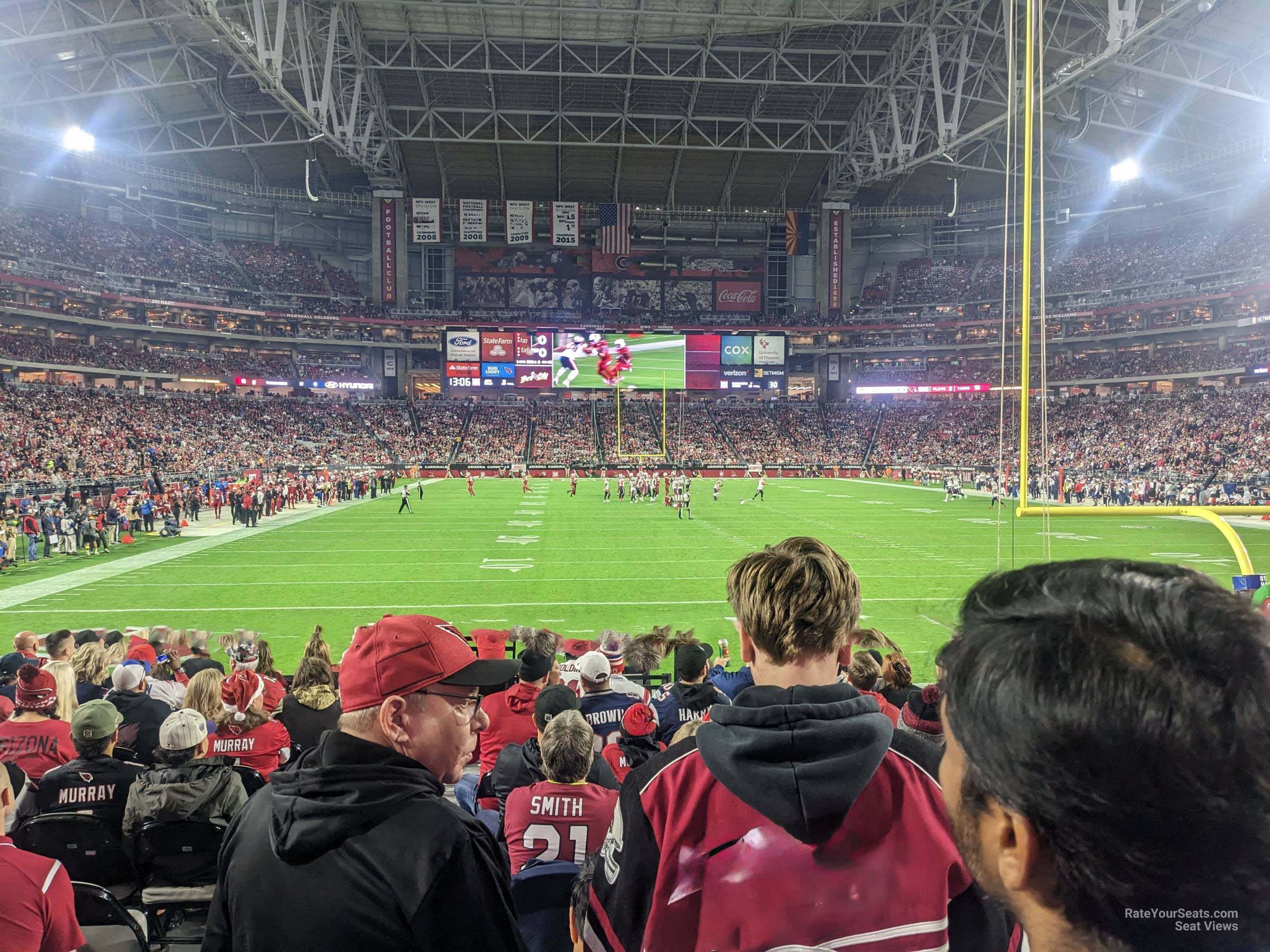 section 142, row 12 seat view  for football - state farm stadium