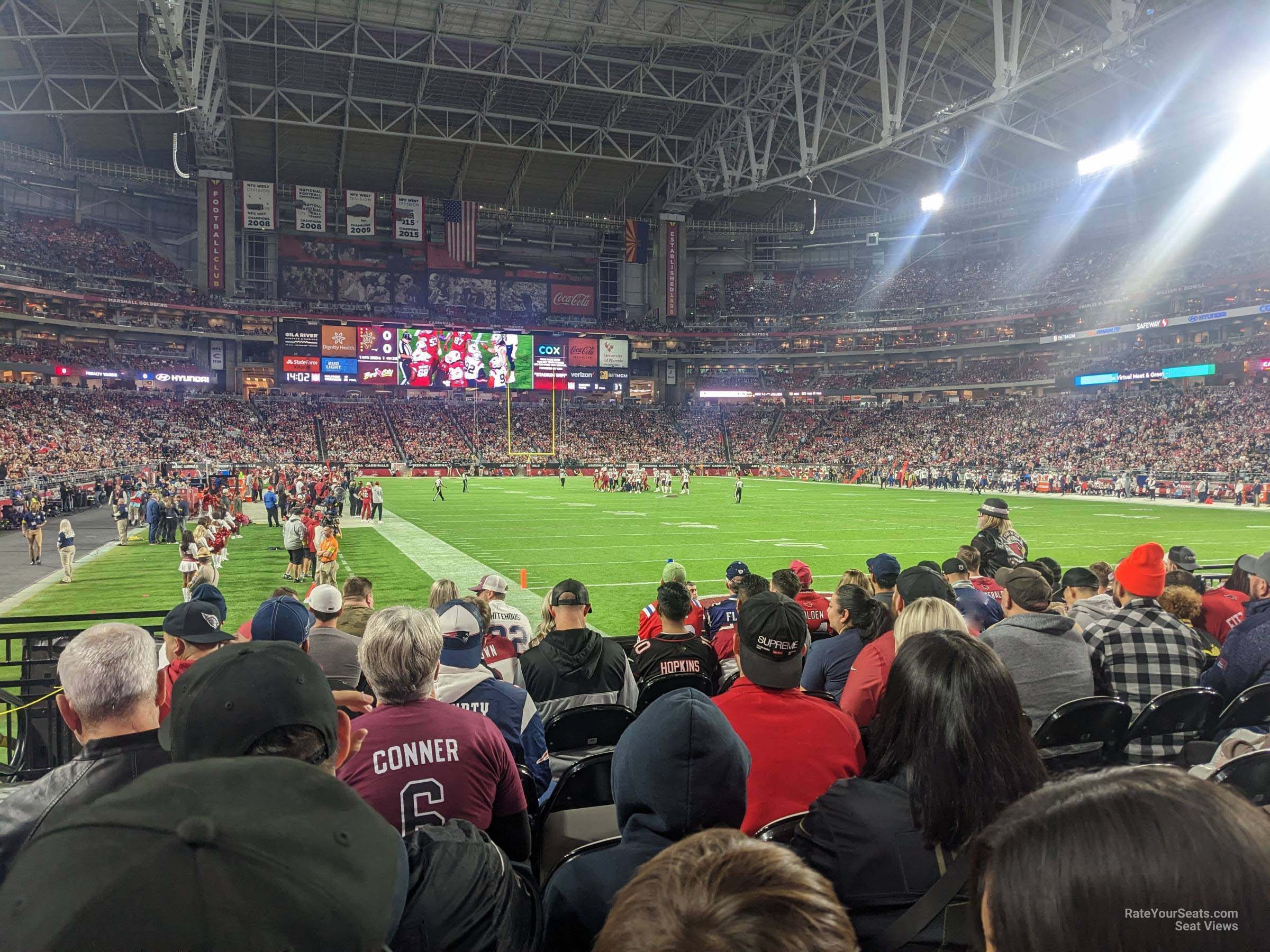 section 144, row 7 seat view  for football - state farm stadium