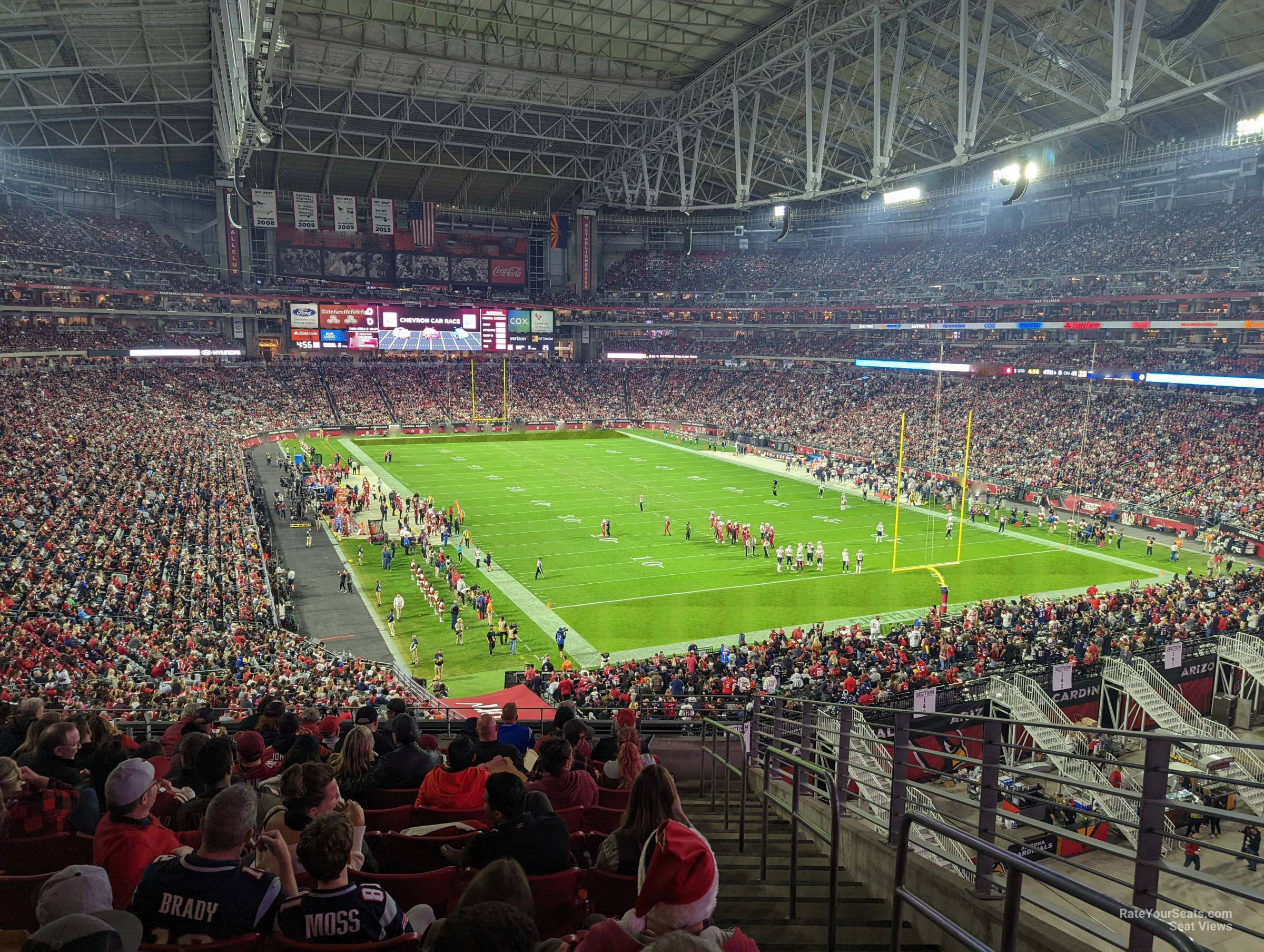 section 201, row 12 seat view  for football - state farm stadium