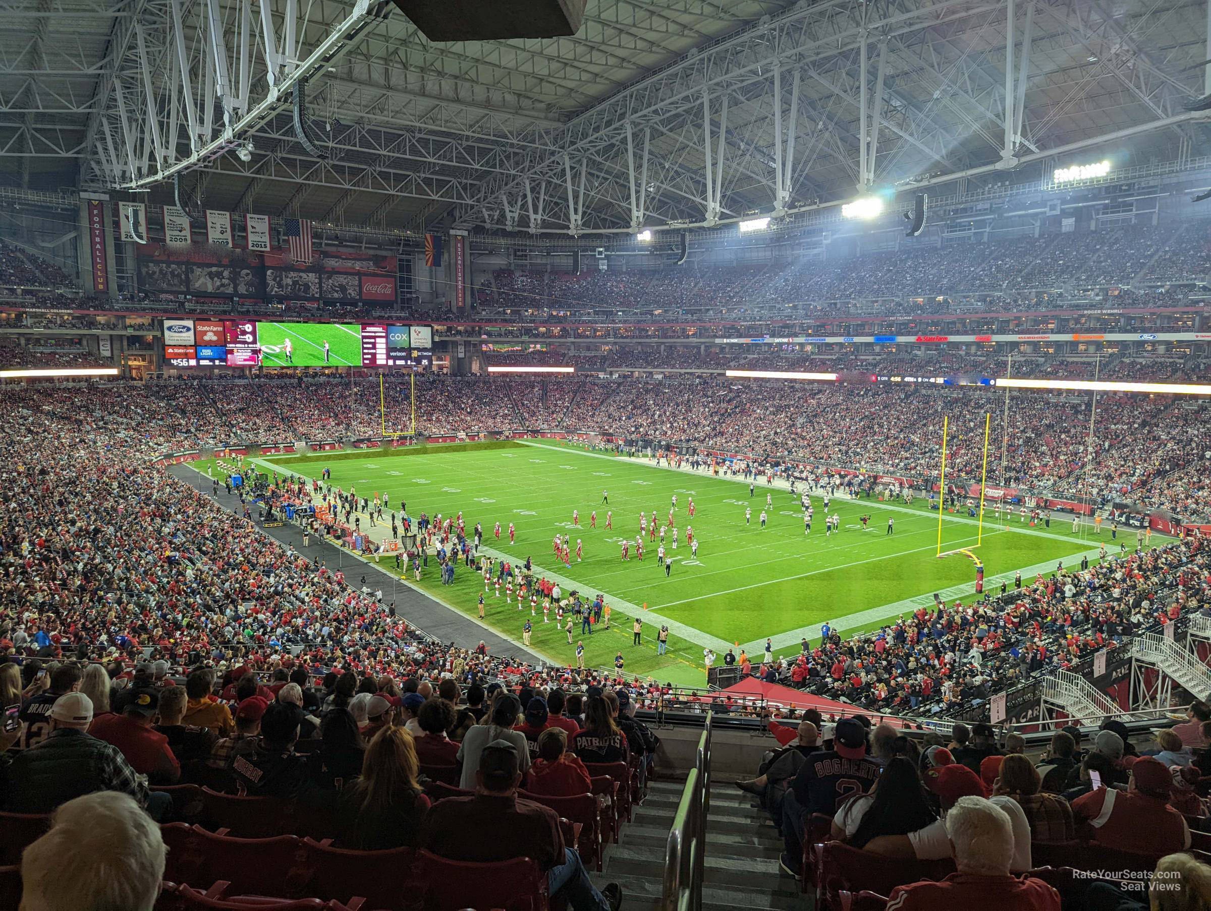 section 203, row 12 seat view  for football - state farm stadium