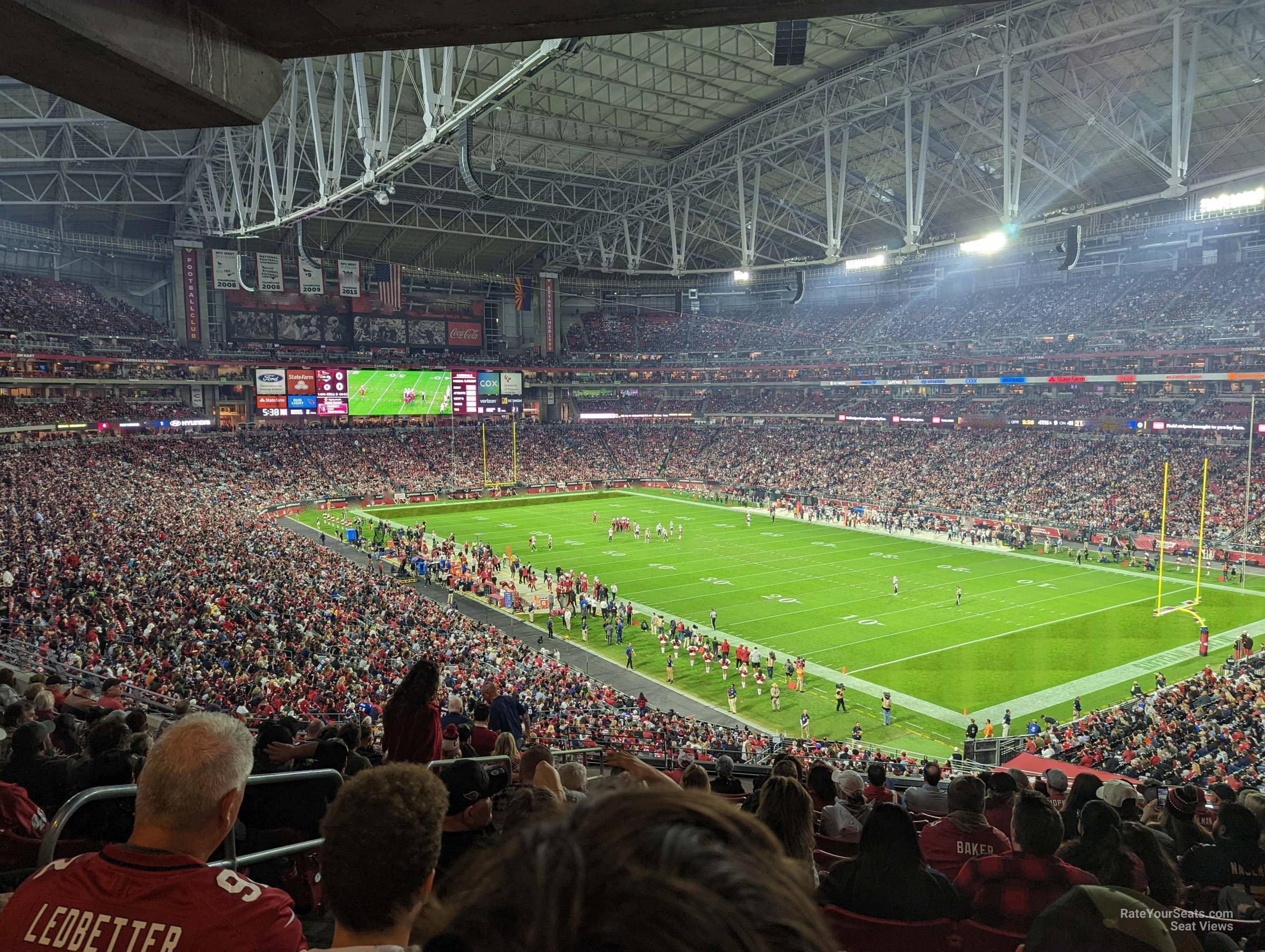 section 204, row 12 seat view  for football - state farm stadium