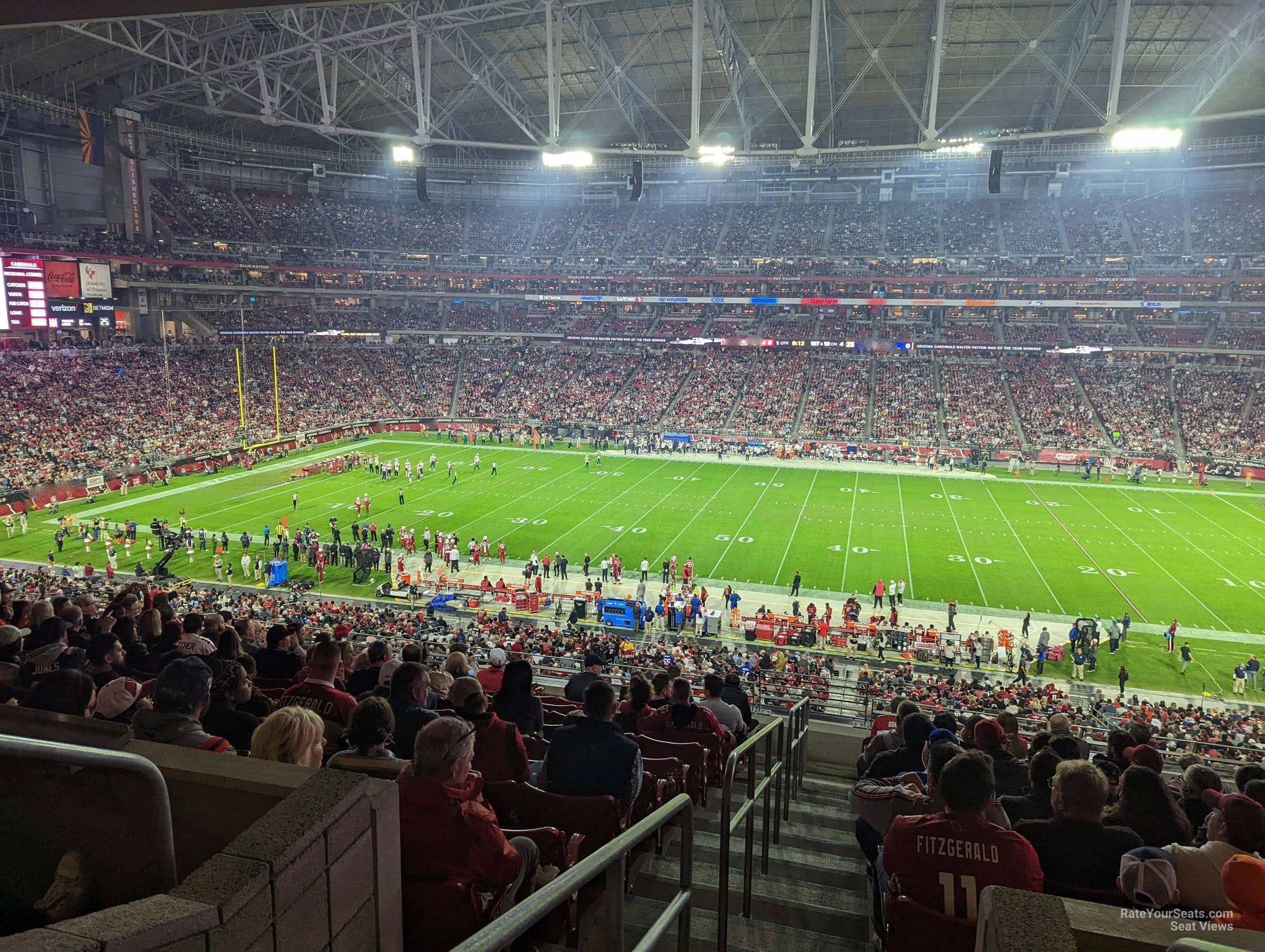 section 211, row 12 seat view  for football - state farm stadium