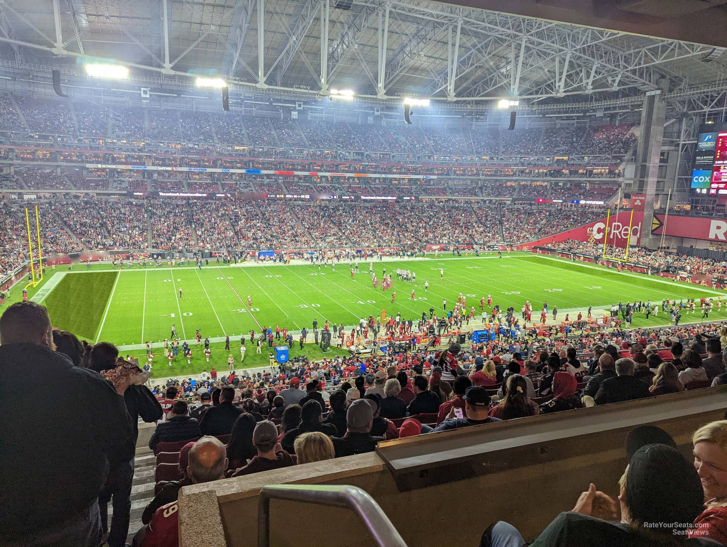 section 215, row 12 seat view  for football - state farm stadium