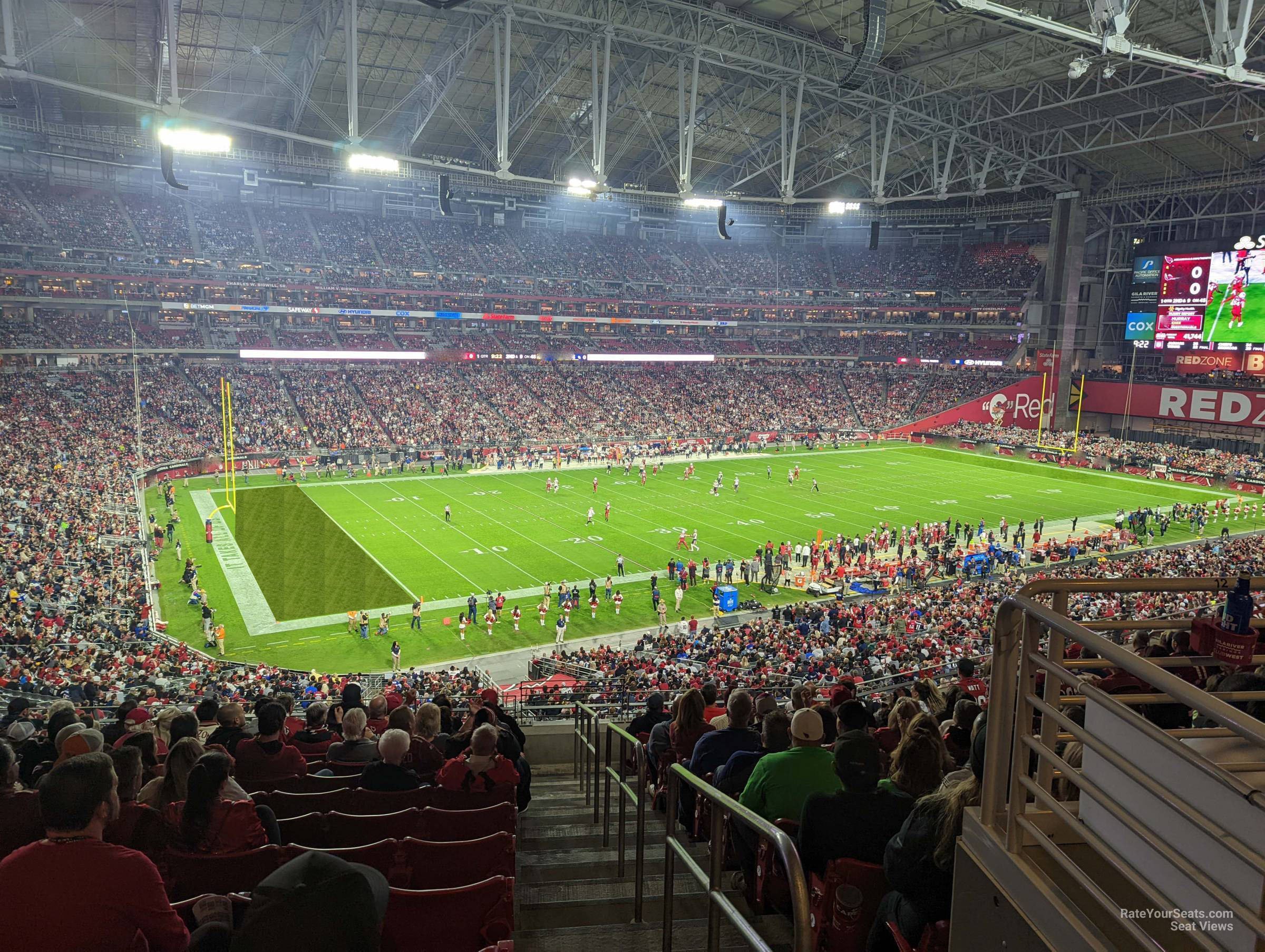 section 217, row 12 seat view  for football - state farm stadium