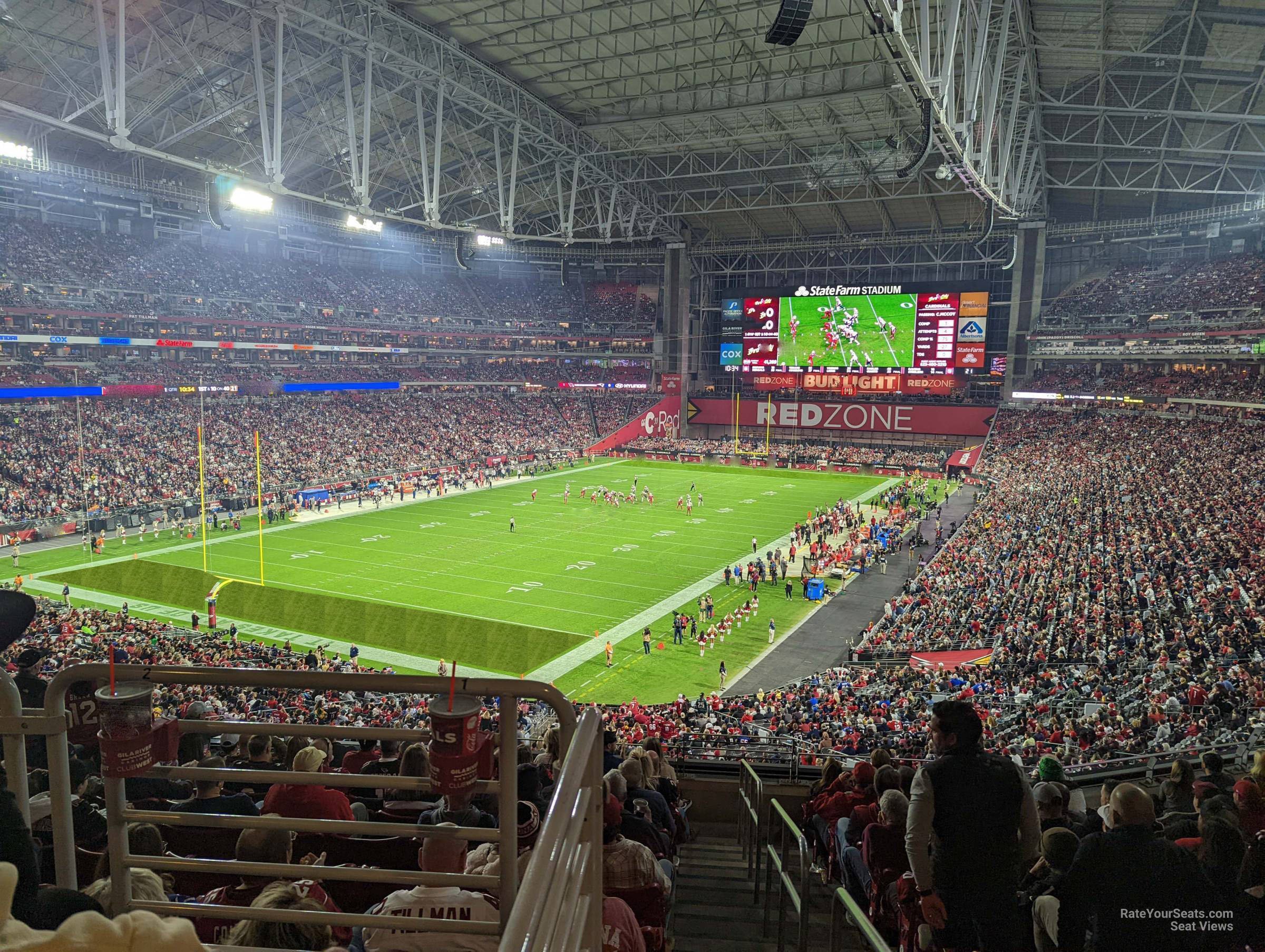 section 221, row 12 seat view  for football - state farm stadium